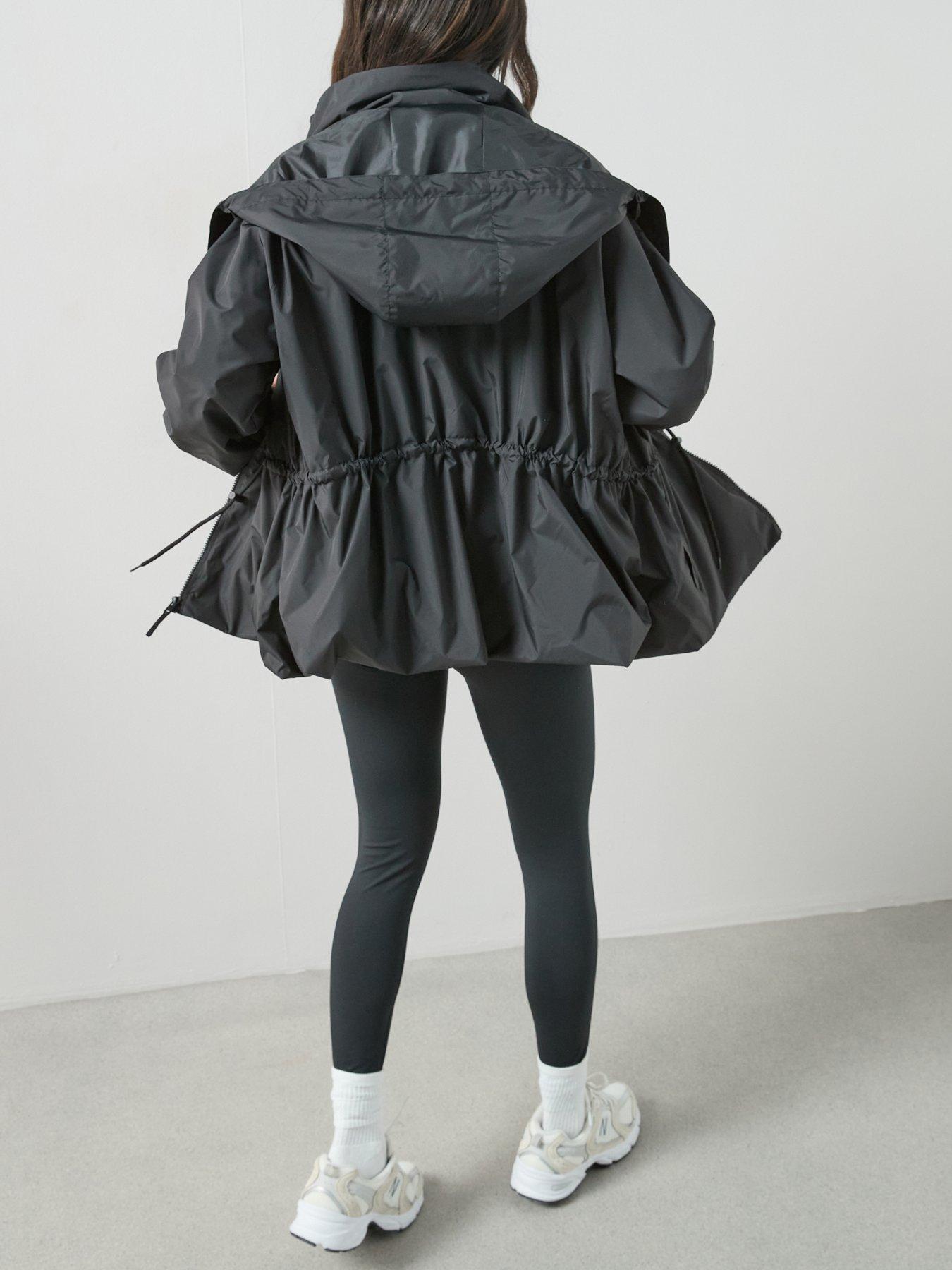 The Very Collection Water Resistant Drawcord Jacket - Black | Very