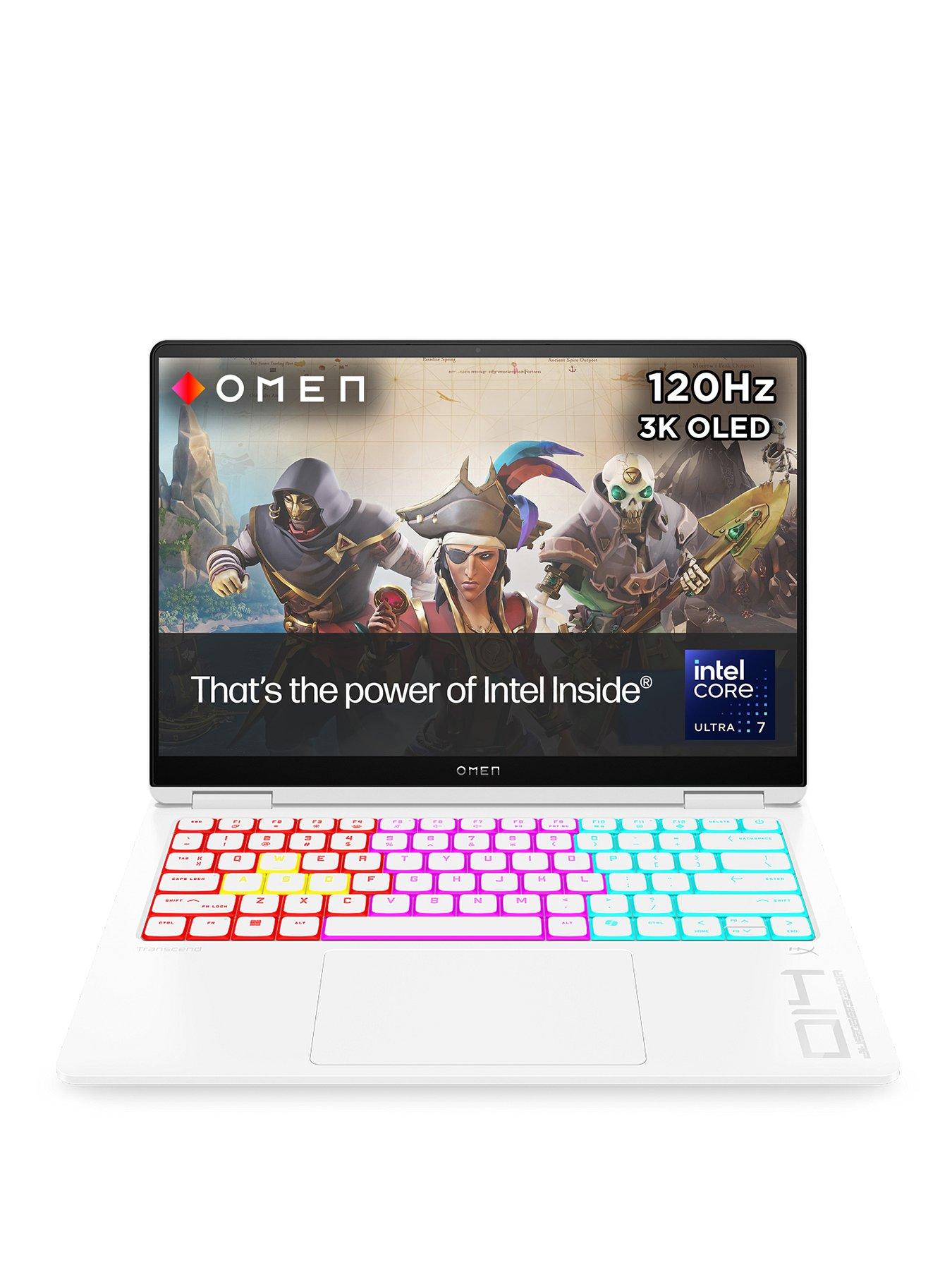 HP OMEN Transcend - GeForce RTX 5050 - Intel Core Ultra 7 - 16GB RAM - 1TB SSD - 14in Laptop - White