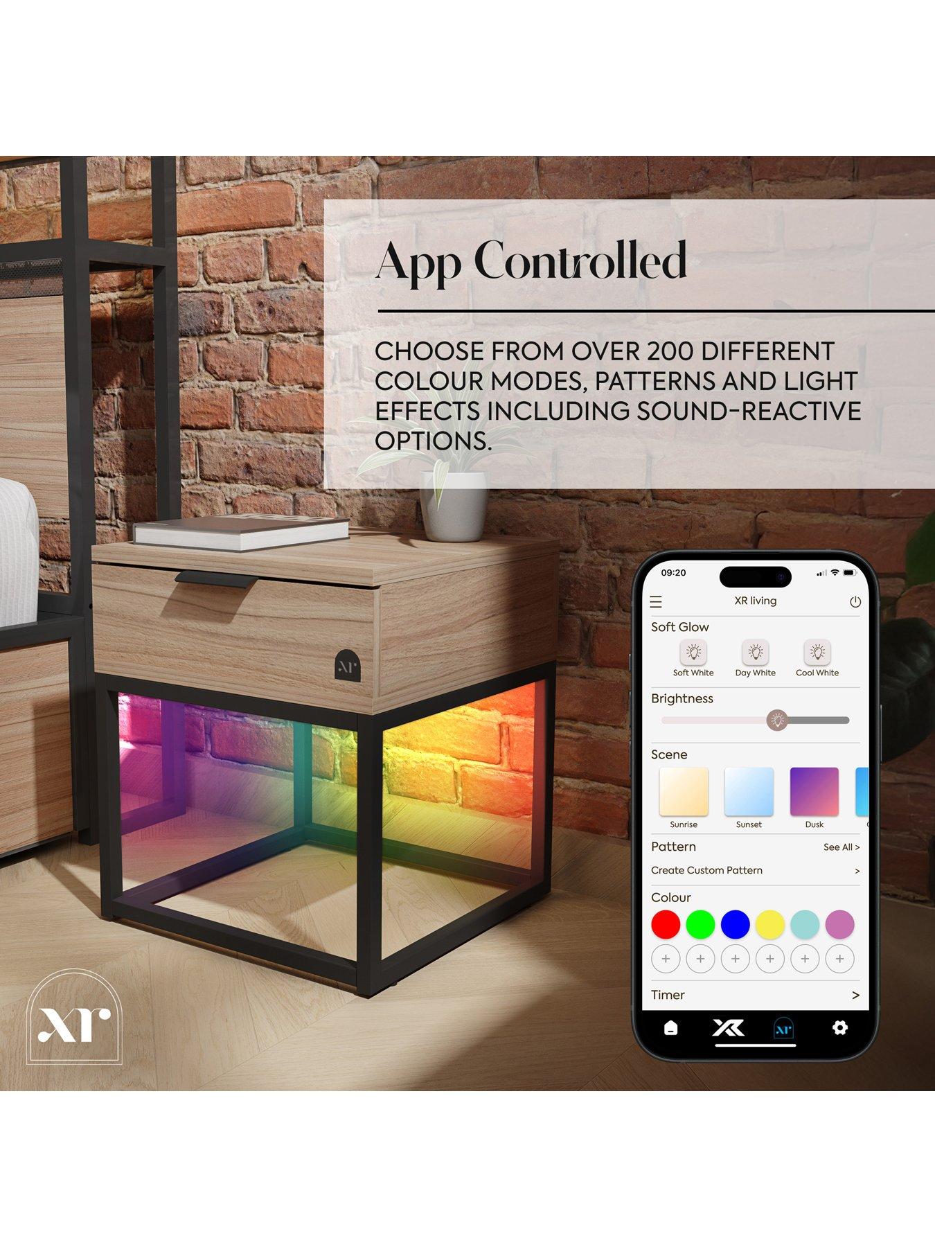Image 3 of 8 of XR Living Denver Side Table With Led App Control