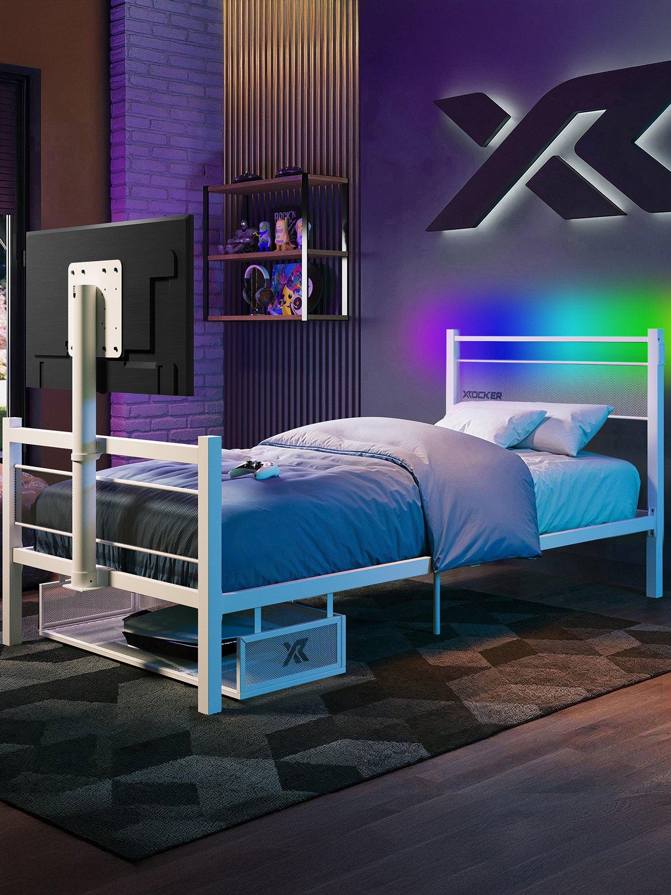 X Rocker Basecamp Single Bed App Controlled LED Light