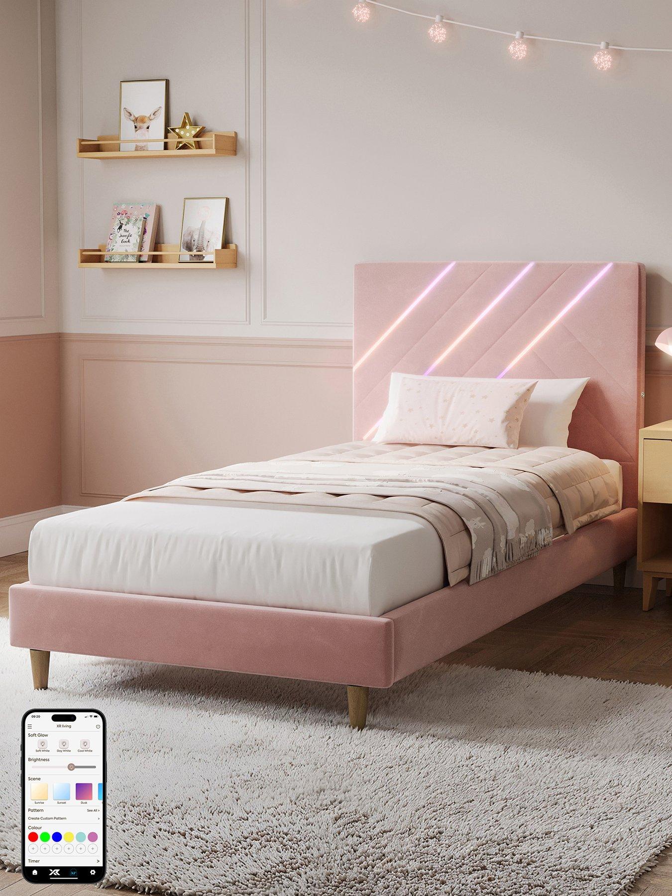 Image 1 of 8 of XR Living Lily Bed Frame With App Control Lights