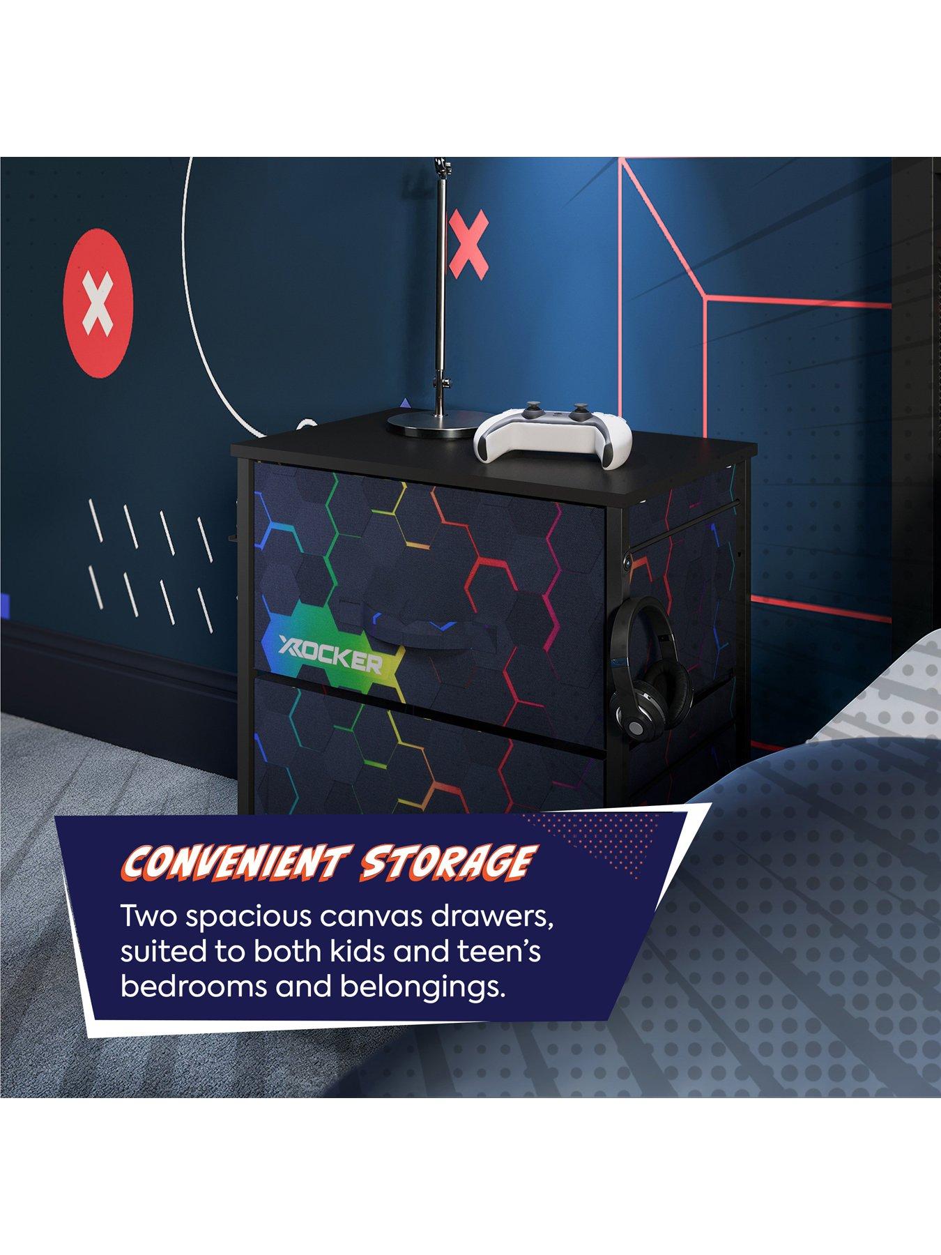 Image 4 of 7 of X Rocker Hex Canvas Bedside