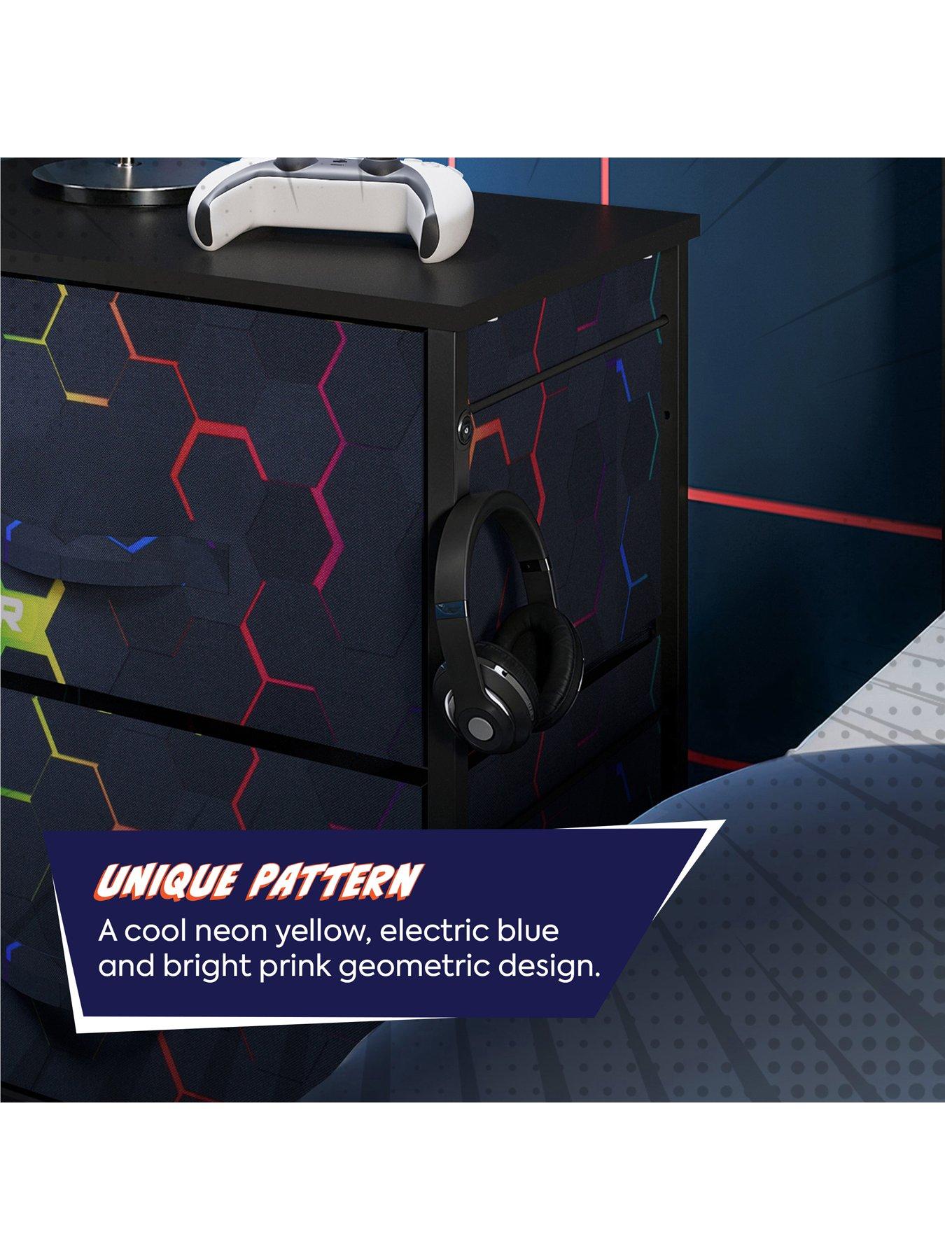 Image 5 of 7 of X Rocker Hex Canvas Bedside