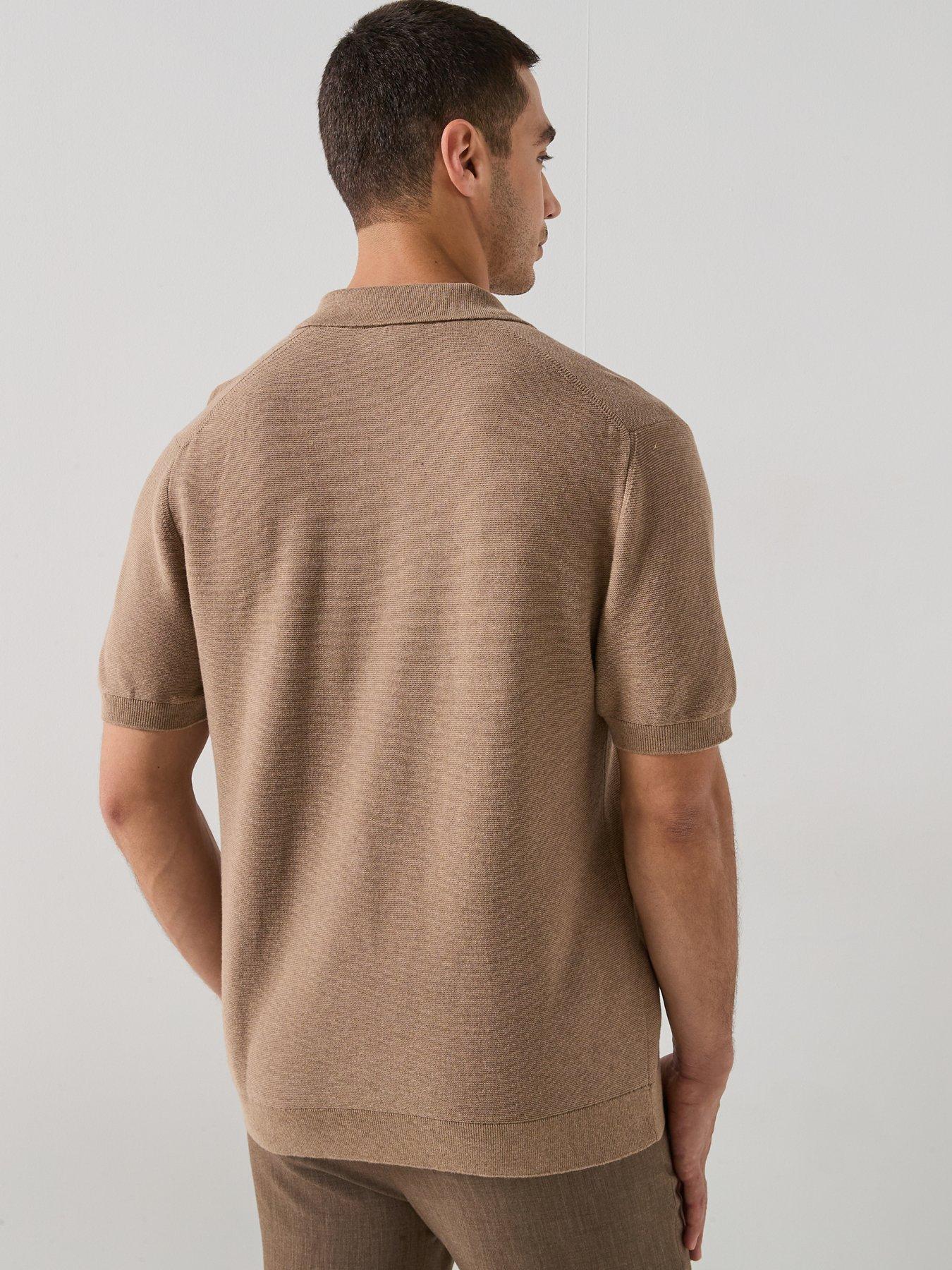Image 2 of 6 of Lacoste Classic Fit Knitted Polo Shirt - Brown