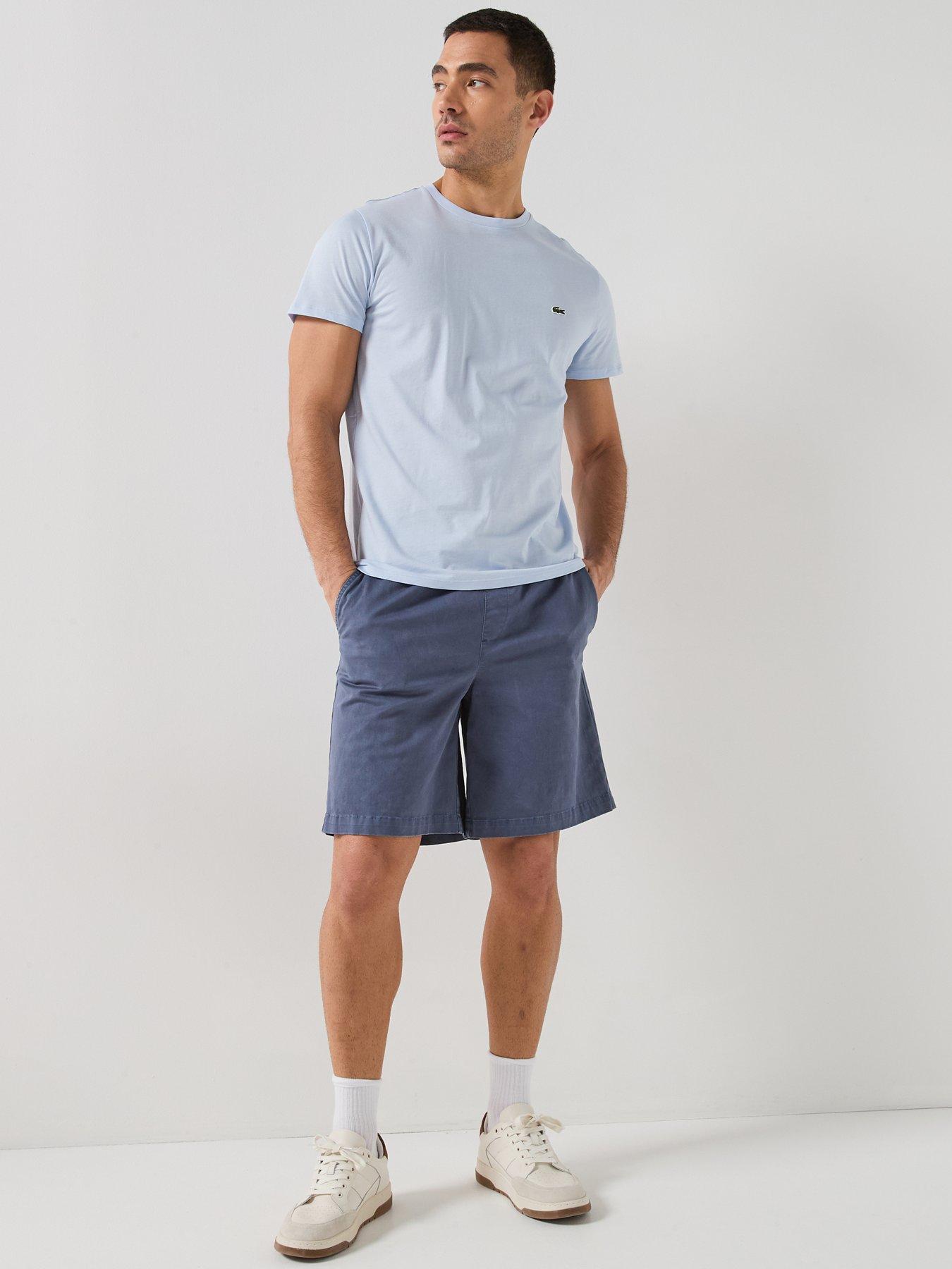 Image 5 of 5 of Lacoste Pima Cotton Short Sleeve T-Shirt - Light Blue