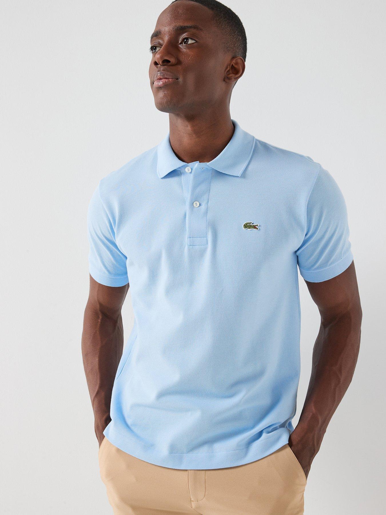 Lacoste L1212 Pique Short Sleeve Polo Shirt - Light Blue