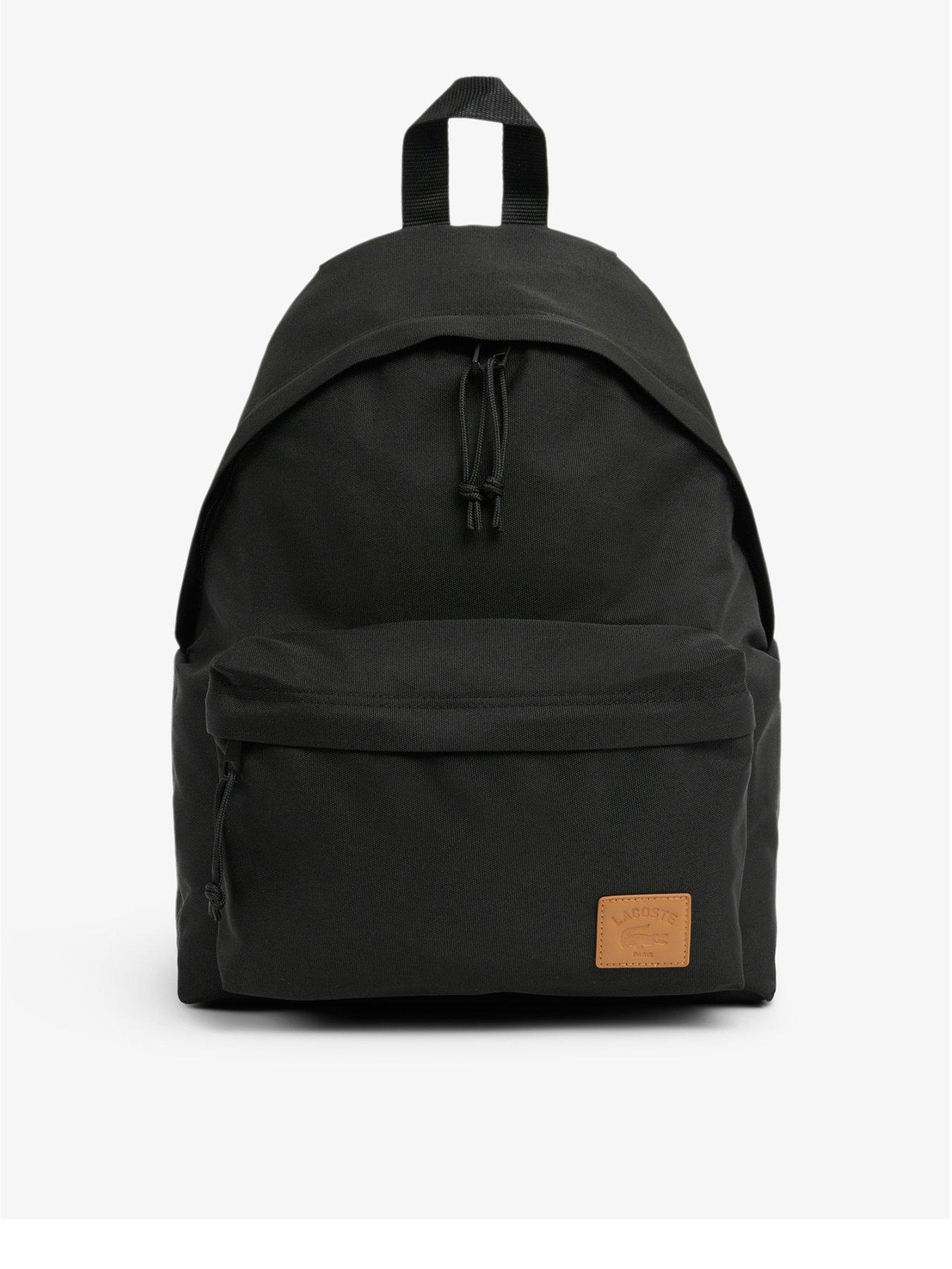 Lacoste Canvas Backpack, Black, Men