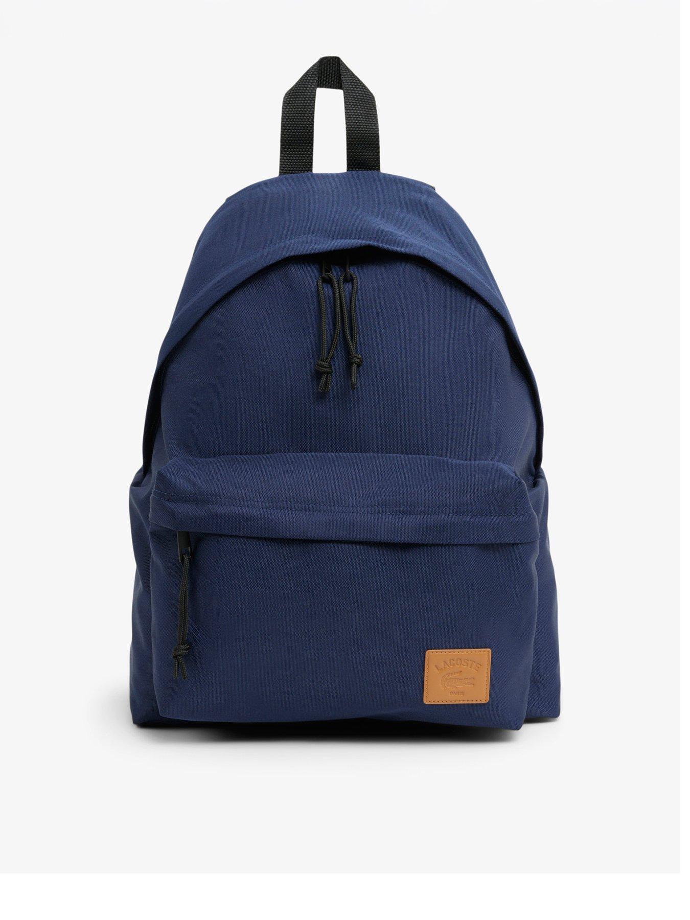 Image 1 of 5 of Lacoste Lacoste Canvas Backpack - Navy