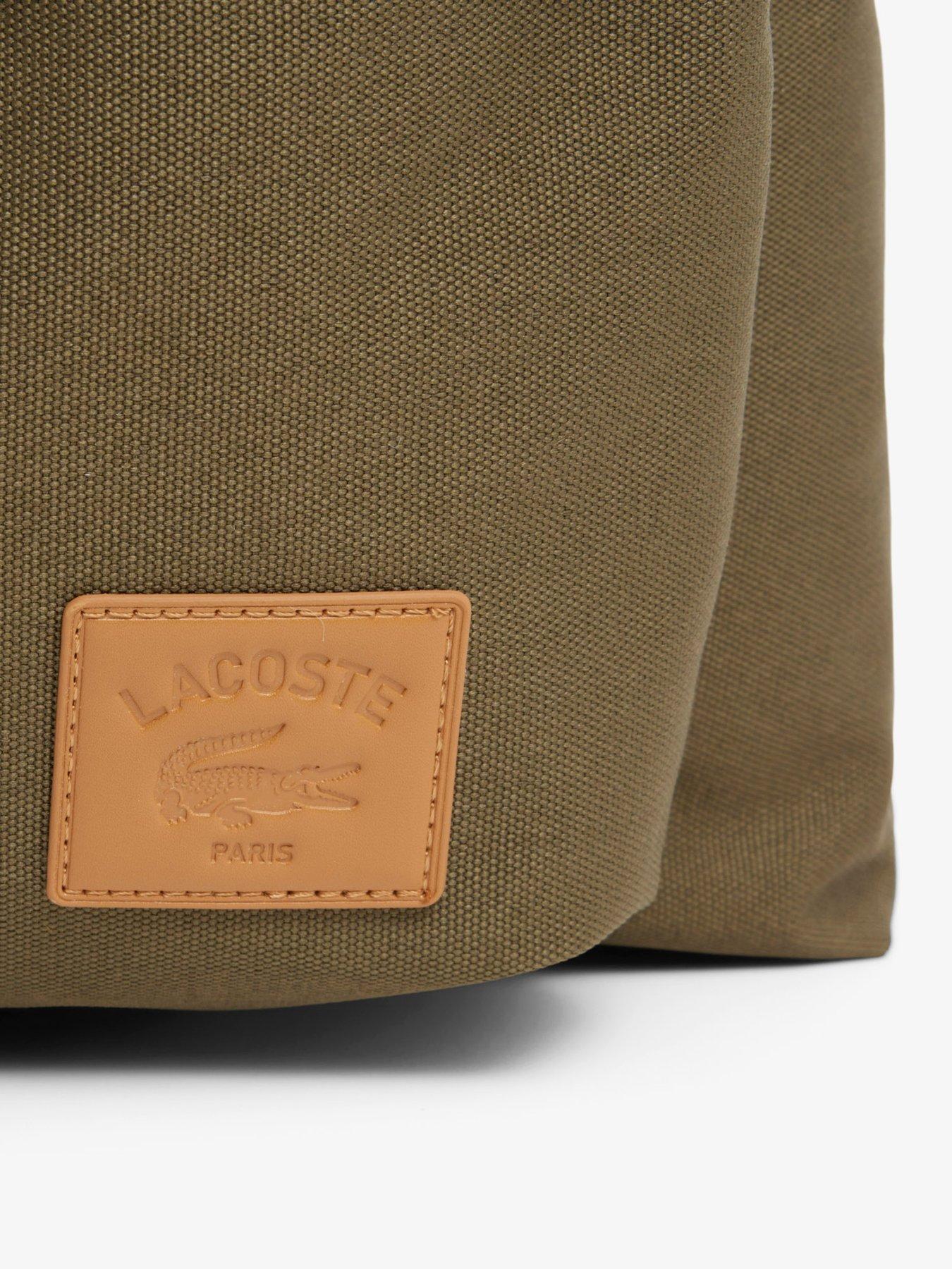 Image 5 of 5 of Lacoste Canvas Backpack - Khaki