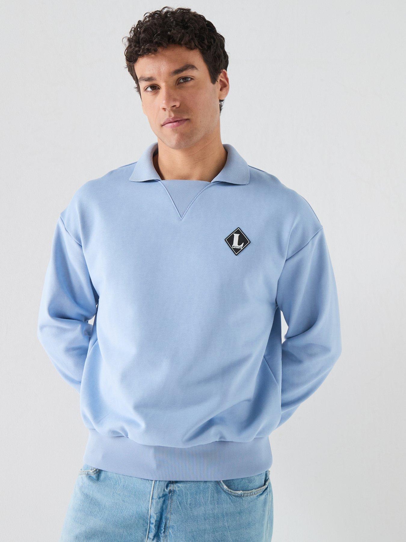 Lacoste L Badge Sweatshirt – Blue