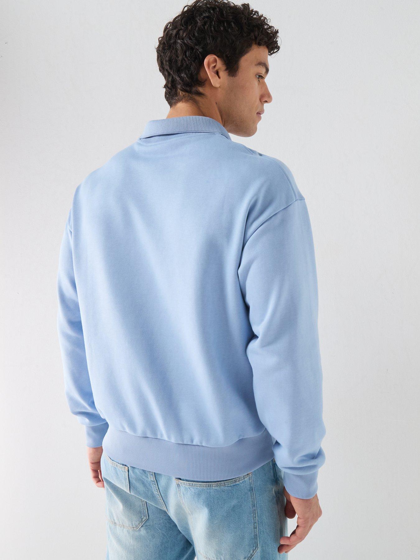 Image 2 of 6 of Lacoste L Badge Sweatshirt &ndash; Blue