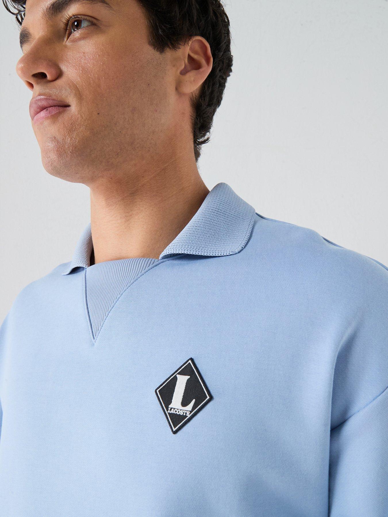 Image 6 of 6 of Lacoste L Badge Sweatshirt &ndash; Blue