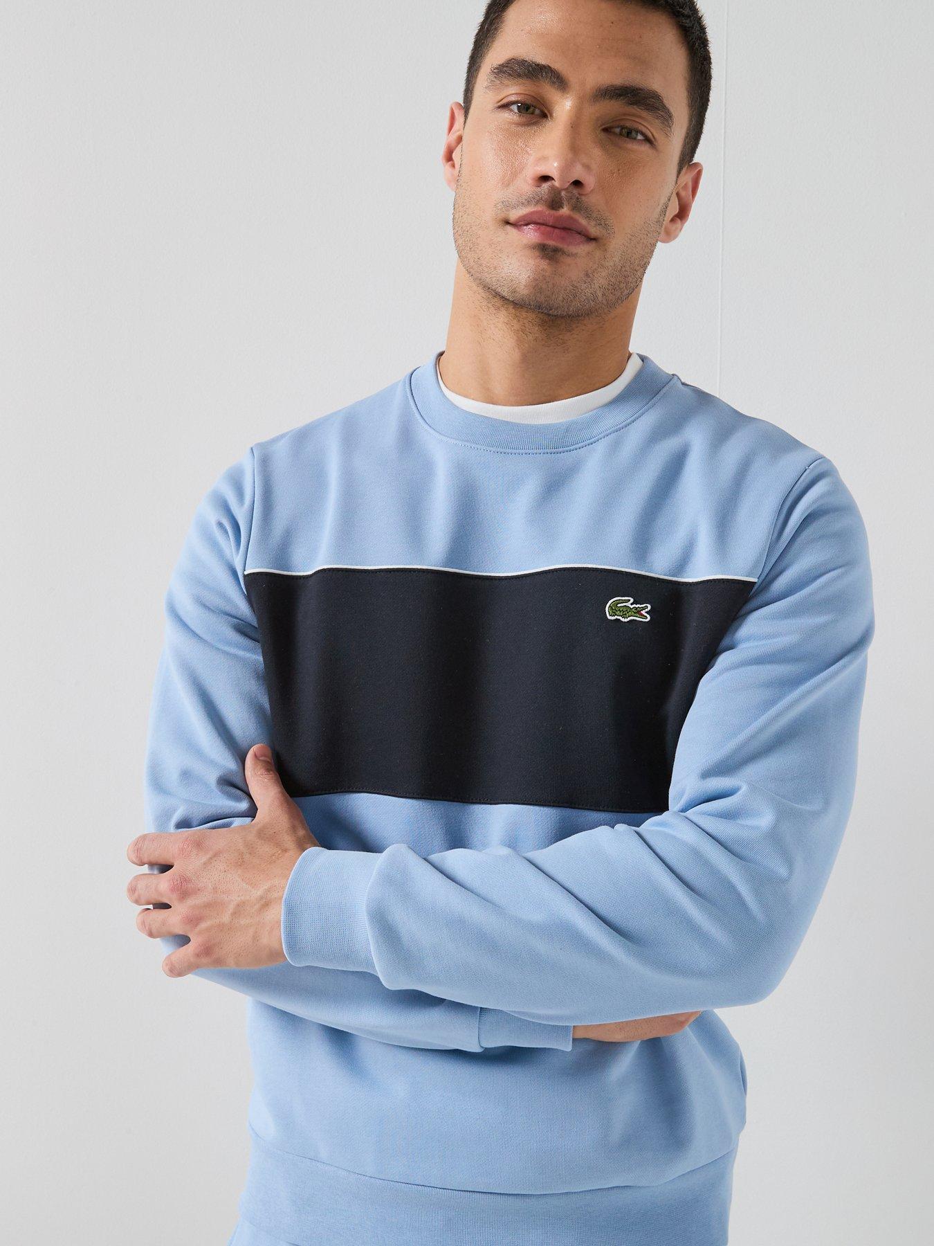 Lacoste Classic Fit Colorblock Fleece Sweatshirt - Blue | Very