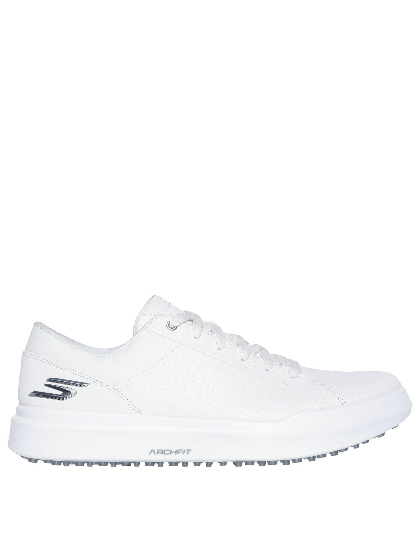 Skechers Mens Go Golf Drive 6 Shoes, White, Size 6.5, Men