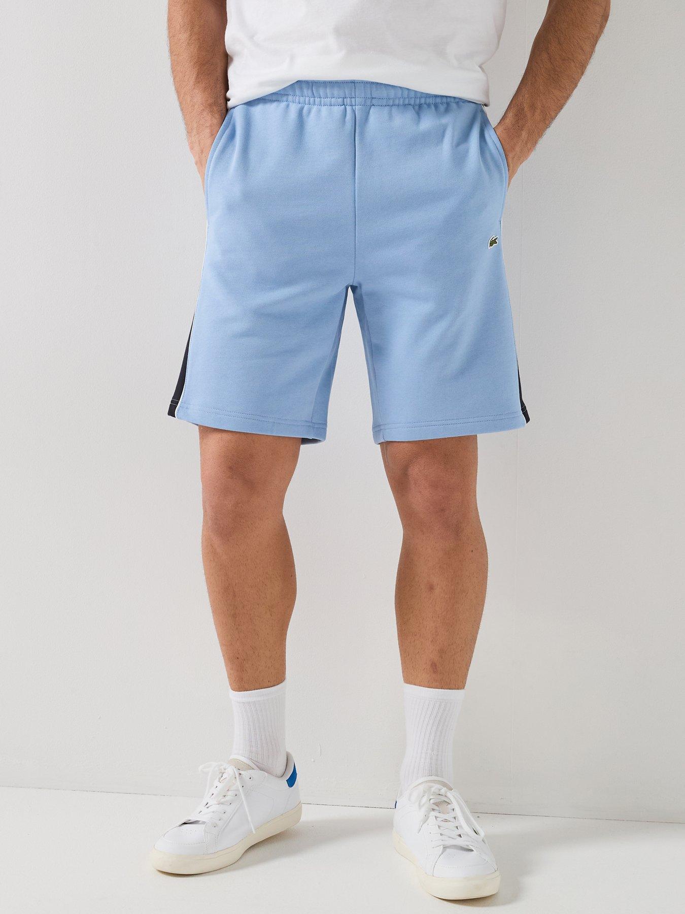 Lacoste Regular Fit Colorblock Fleece Shorts - Blue