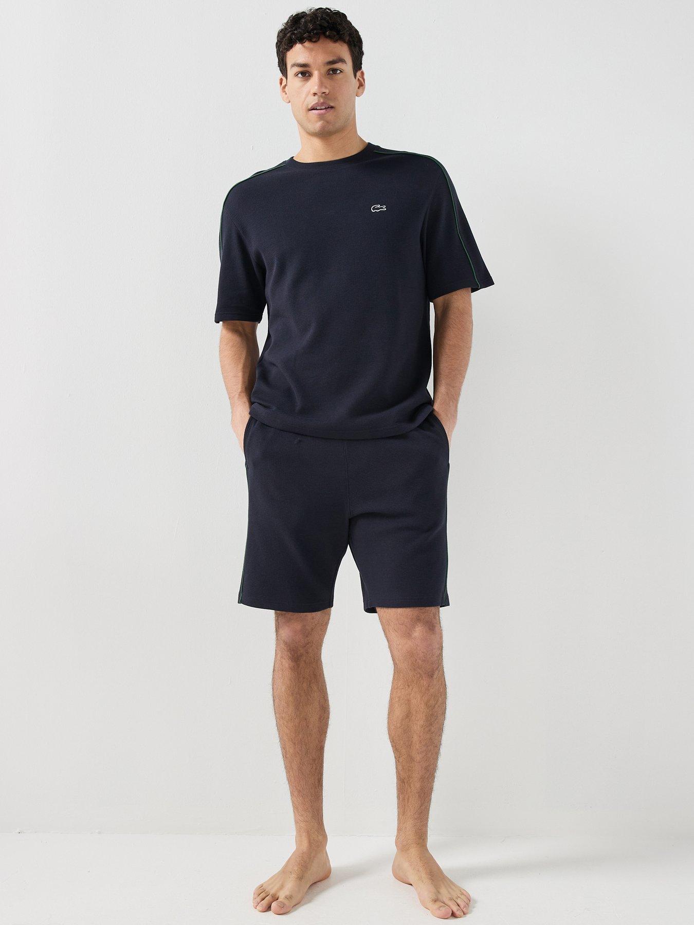 Lacoste Lacoste Waffle Short Lounge Set - Navy