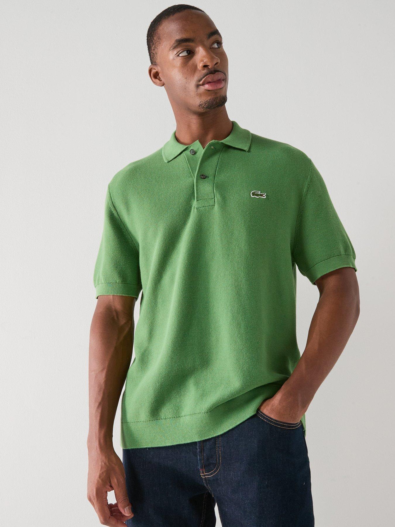 Lacoste Classic Fit Knitted Polo Shirt - Green