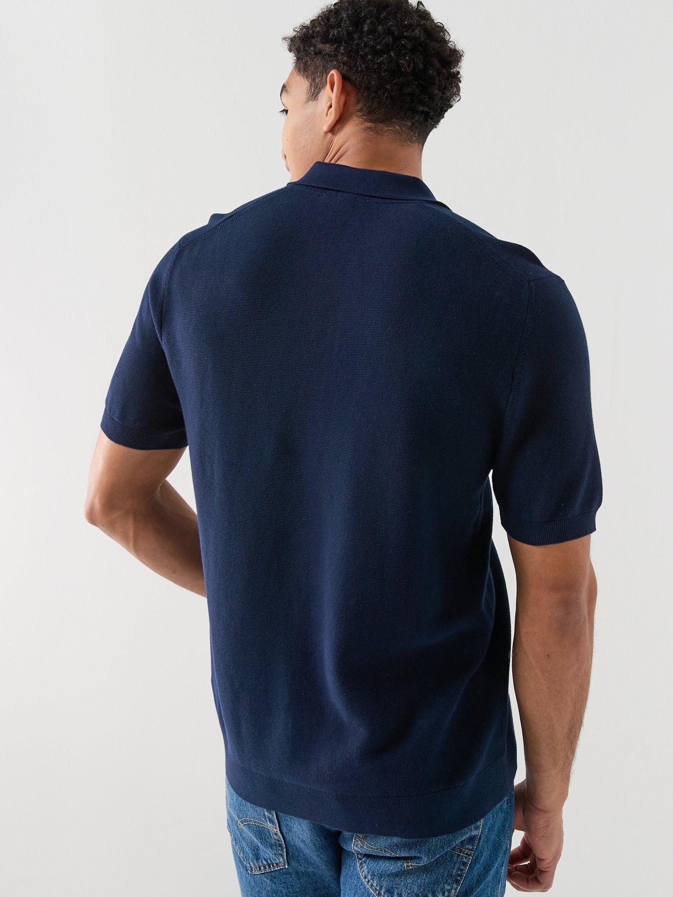 Image 2 of 5 of Lacoste Classic Fit Knitted Polo Shirt - Navy