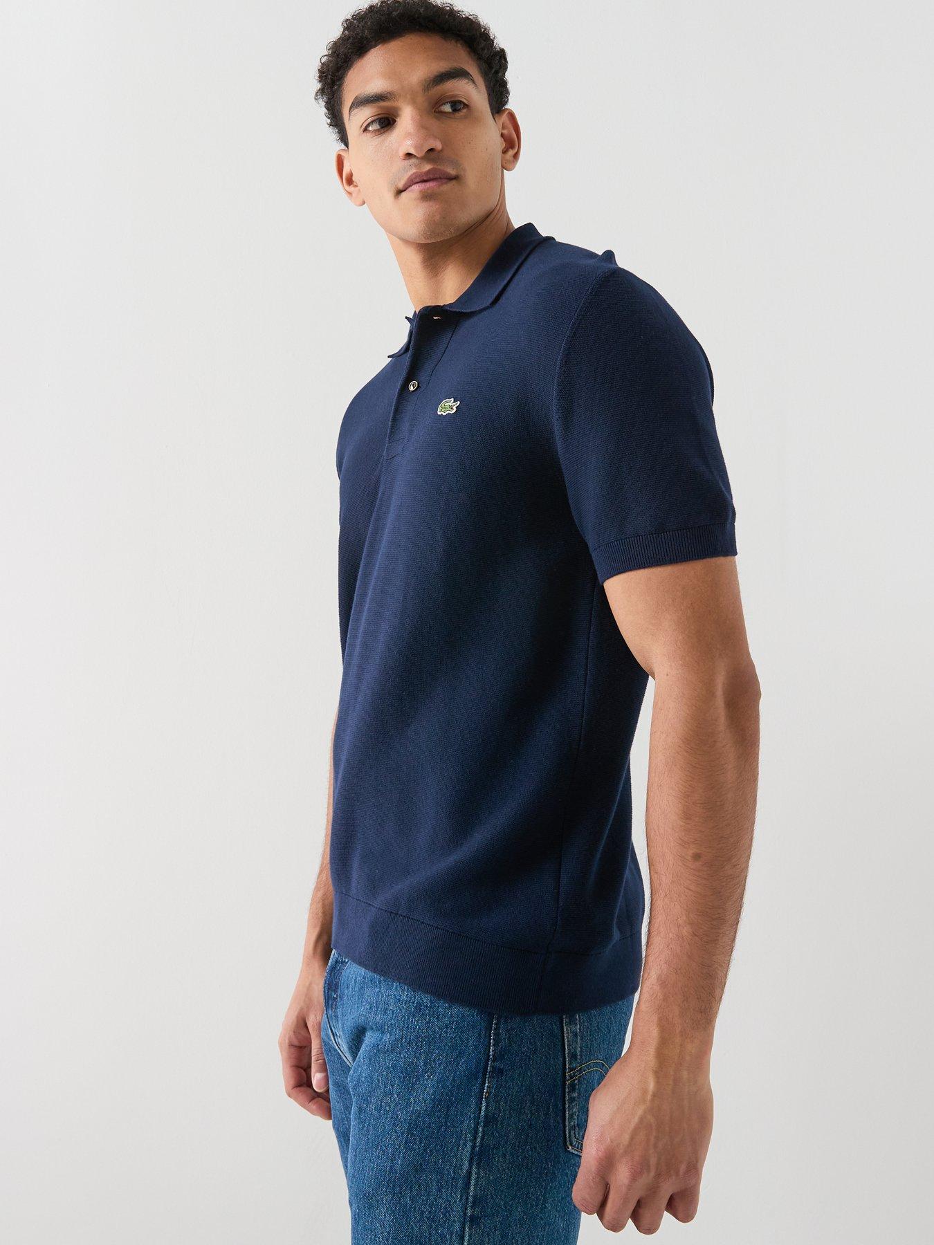 Image 5 of 5 of Lacoste Classic Fit Knitted Polo Shirt - Navy