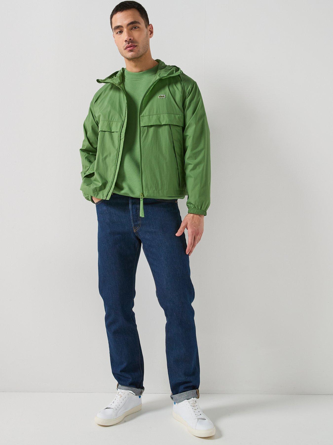 Image 3 of 6 of Lacoste Loose Fit Fleece Sweatshirt - Green