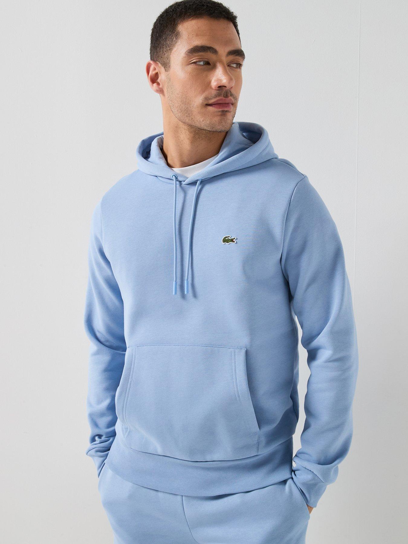 Lacoste Brushed Fleece Hoodie - Blue