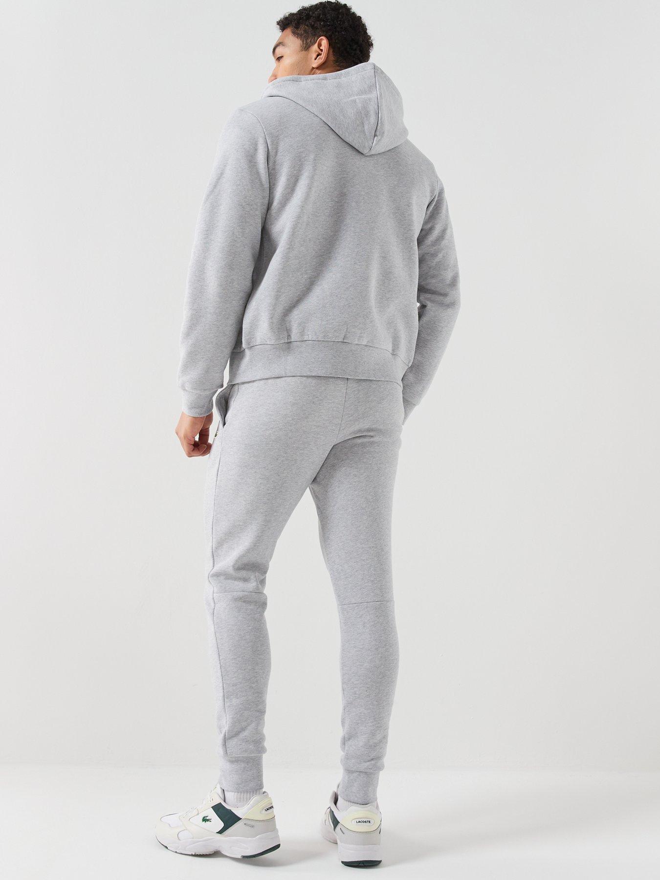Image 2 of 4 of Lacoste Lacoste Zip Thru Jersey Tracksuit Set- Grey