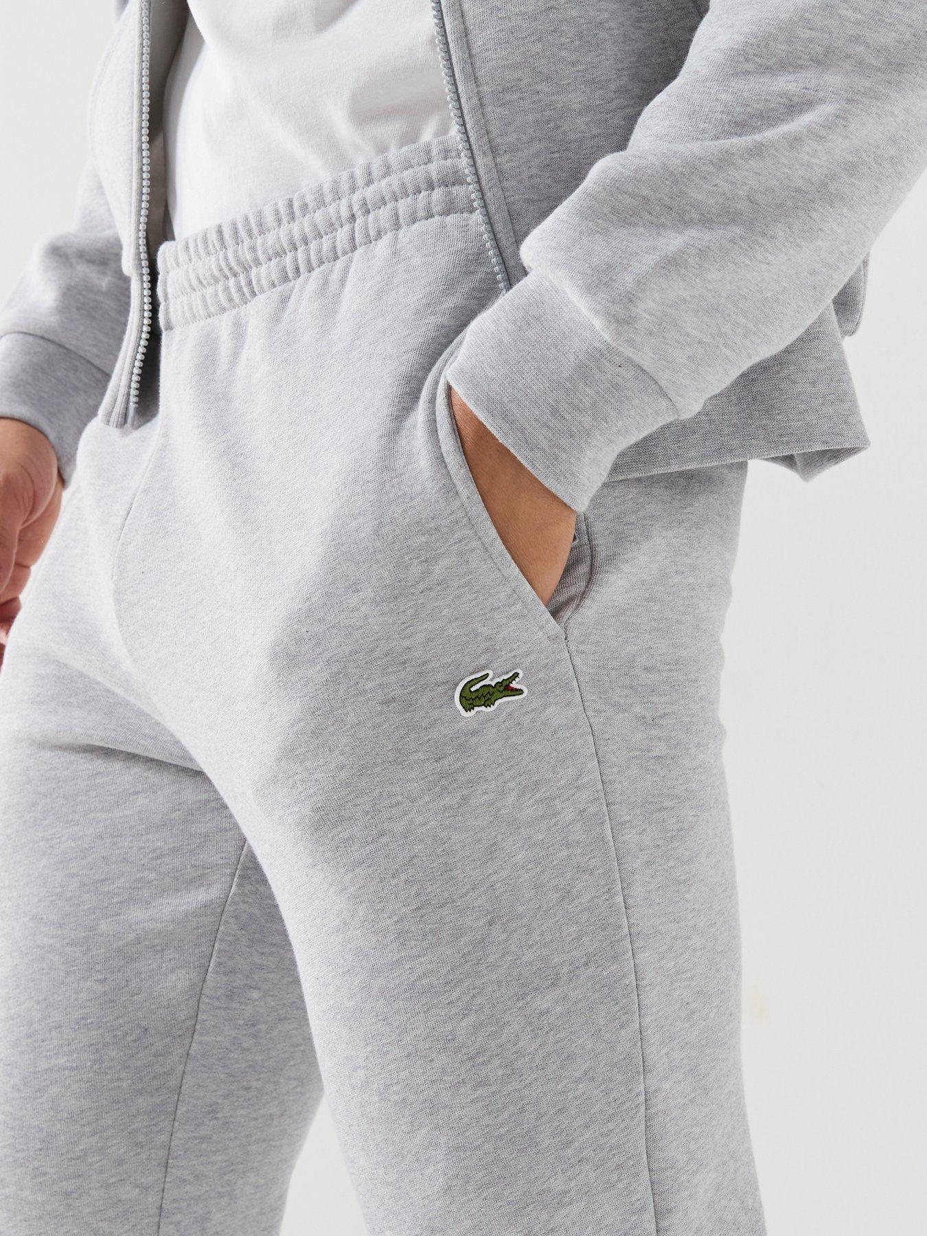Image 5 of 6 of Lacoste Zip Thru Jersey Tracksuit Set - Grey