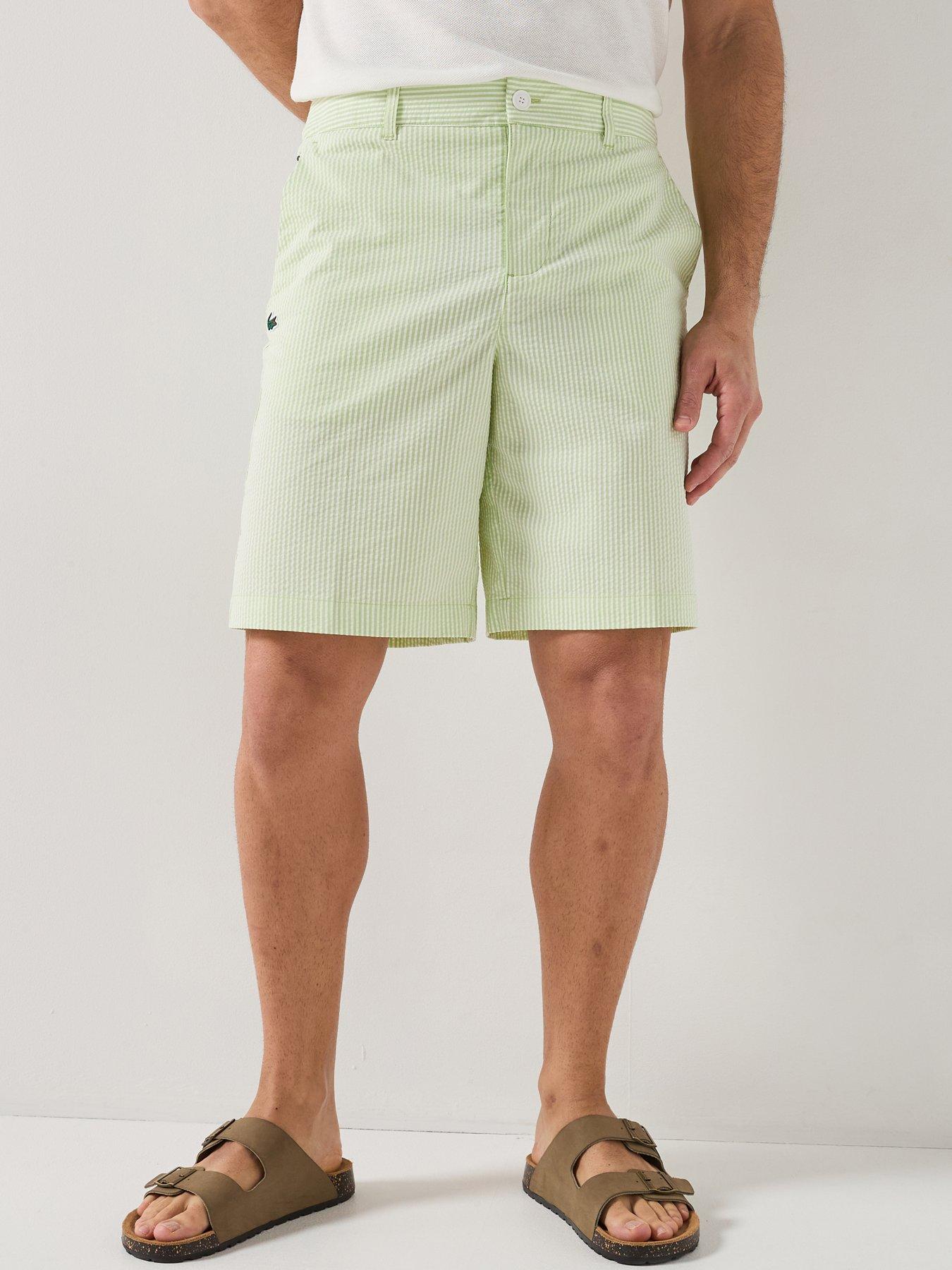 Lacoste Relaxed Fit Ultra-Dry Upf50 Stretch Golf Bermuda Shorts - Light Green