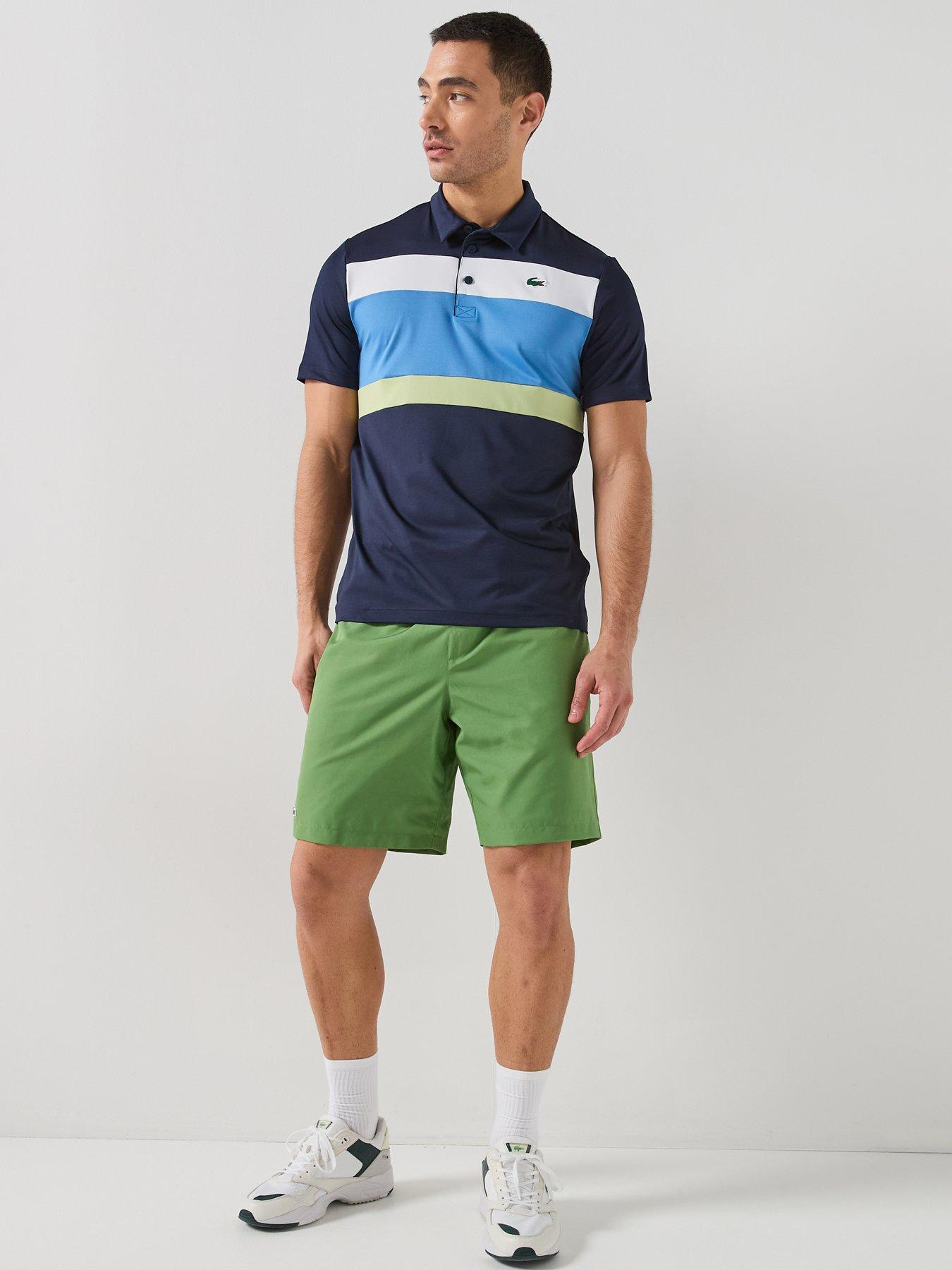 Image 5 of 5 of Lacoste Woven Drawstring Shorts - Green