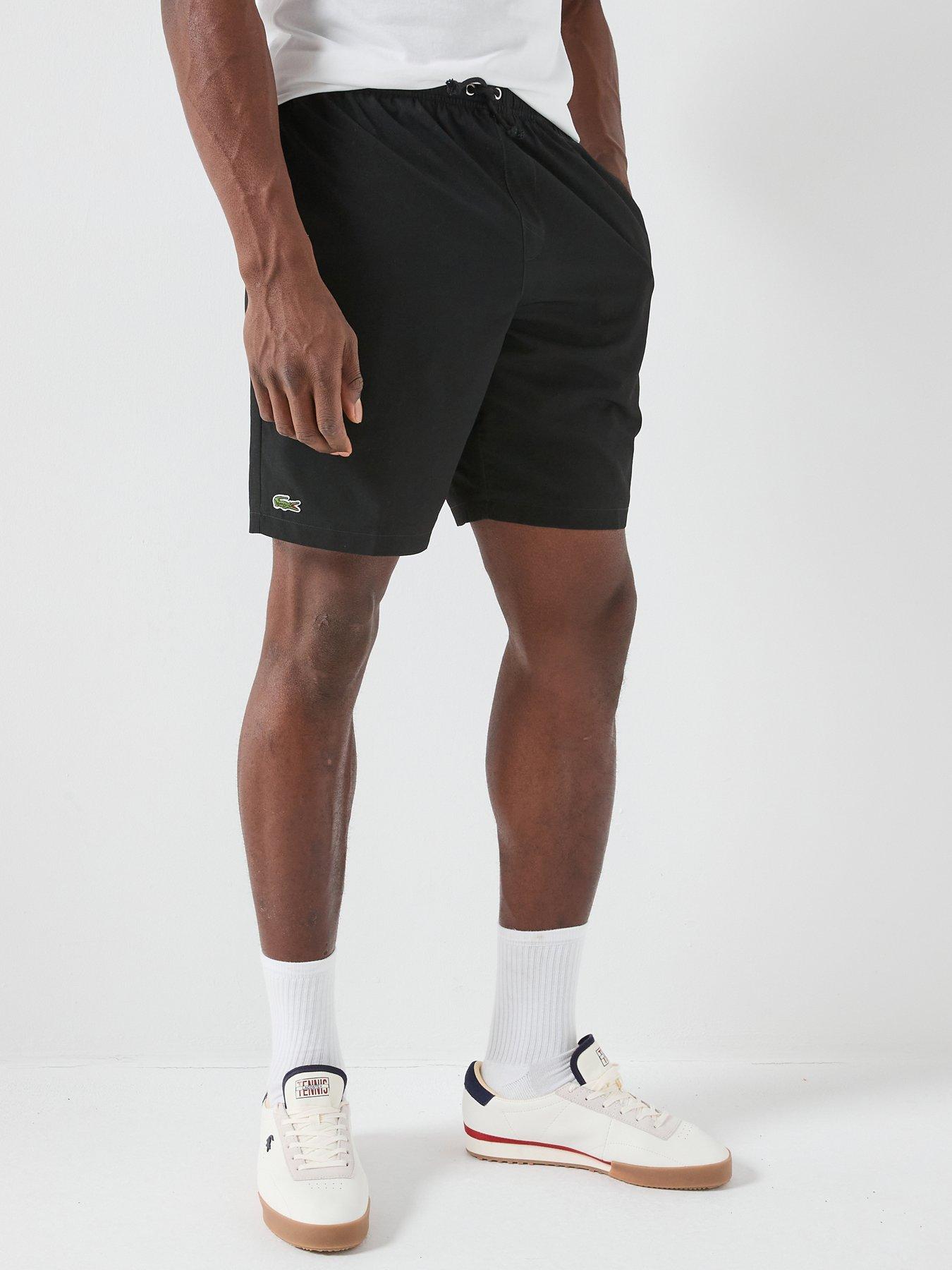 Image 1 of 4 of Lacoste Lacoste Woven Drawstring Shorts - Black