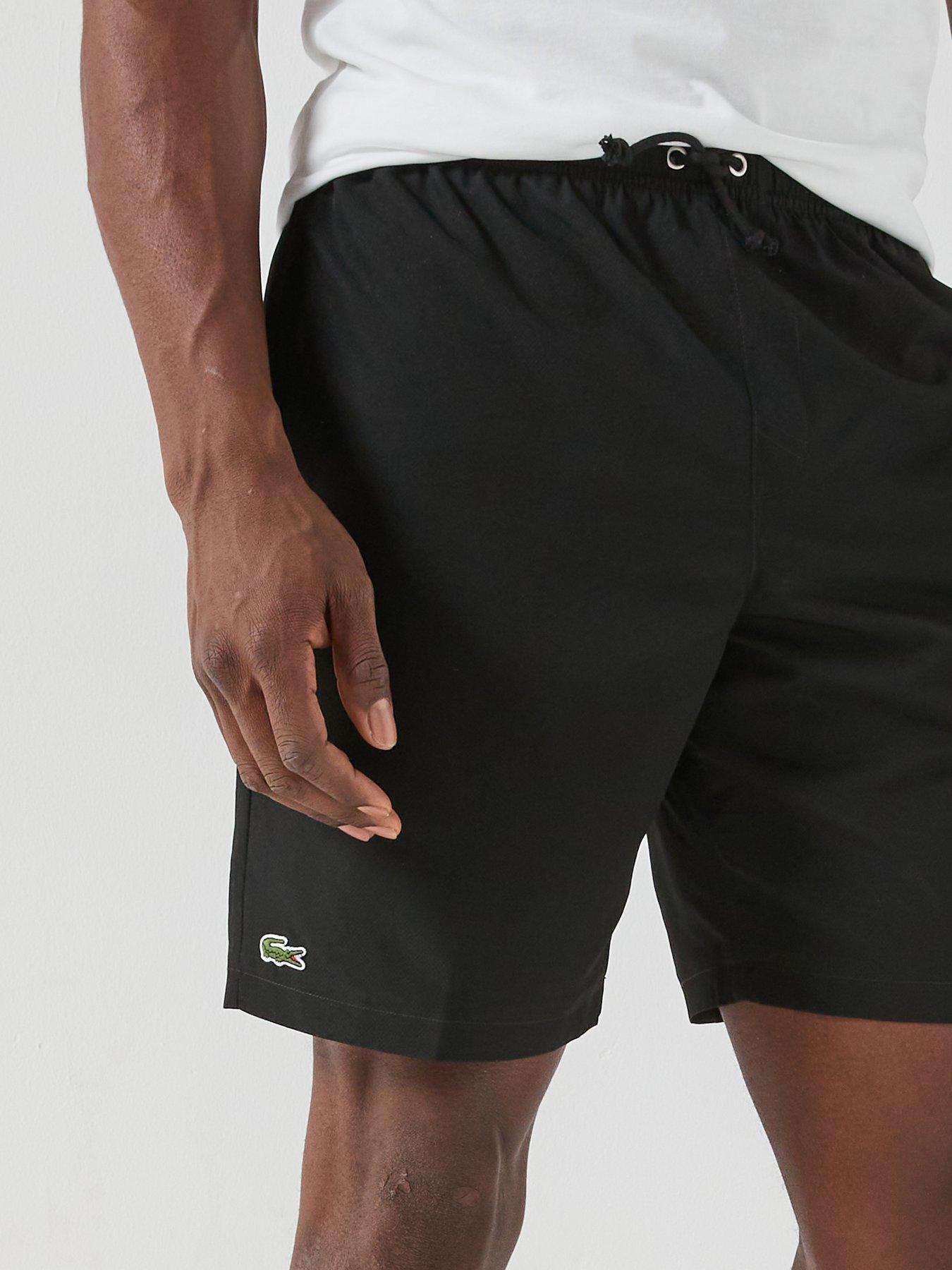 Image 4 of 4 of Lacoste Lacoste Woven Drawstring Shorts - Black