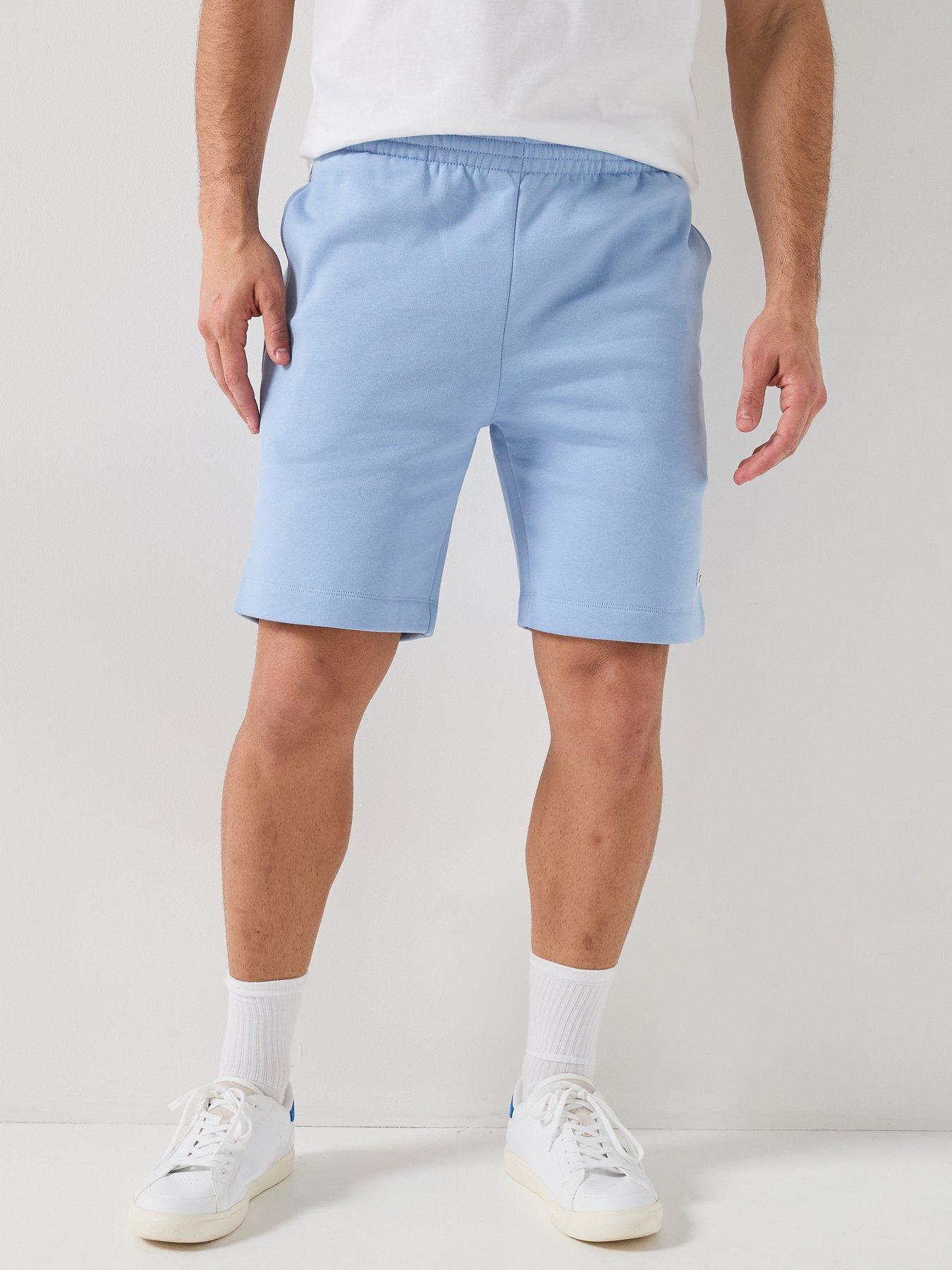 Lacoste Regular Fit Brushed Fleece Shorts, Blue, Size L, Men