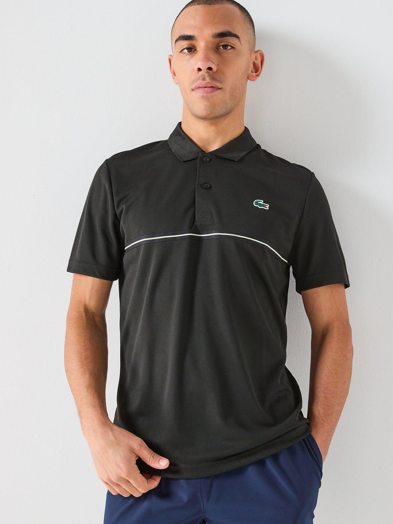 Lacoste Regular Fit Ultra-Dry UPF50 Off Court Polo Shirt - Black