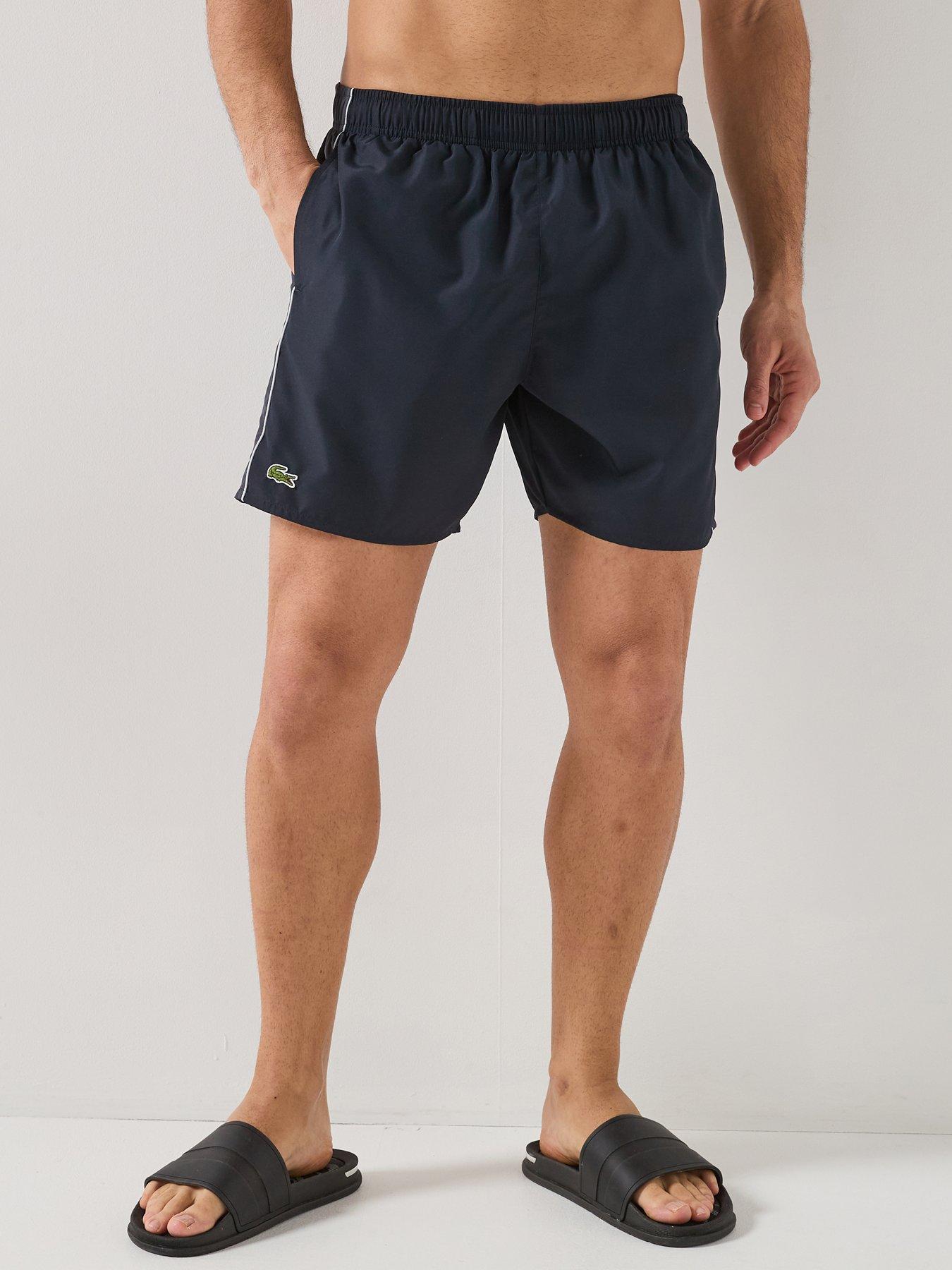 Image 1 of 5 of Lacoste Colour Block Swim Trunks - Black