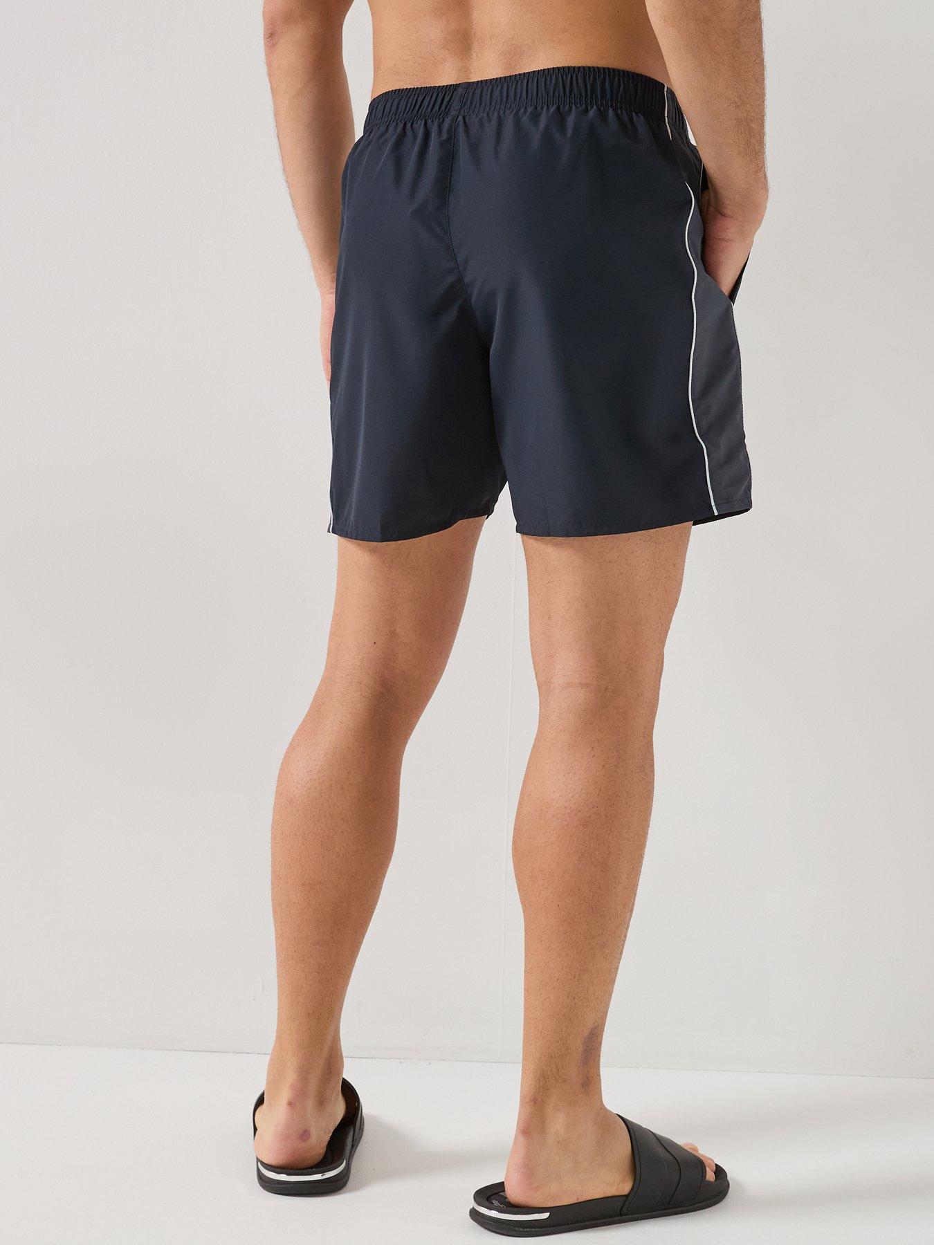 Image 2 of 5 of Lacoste Colour Block Swim Trunks - Black