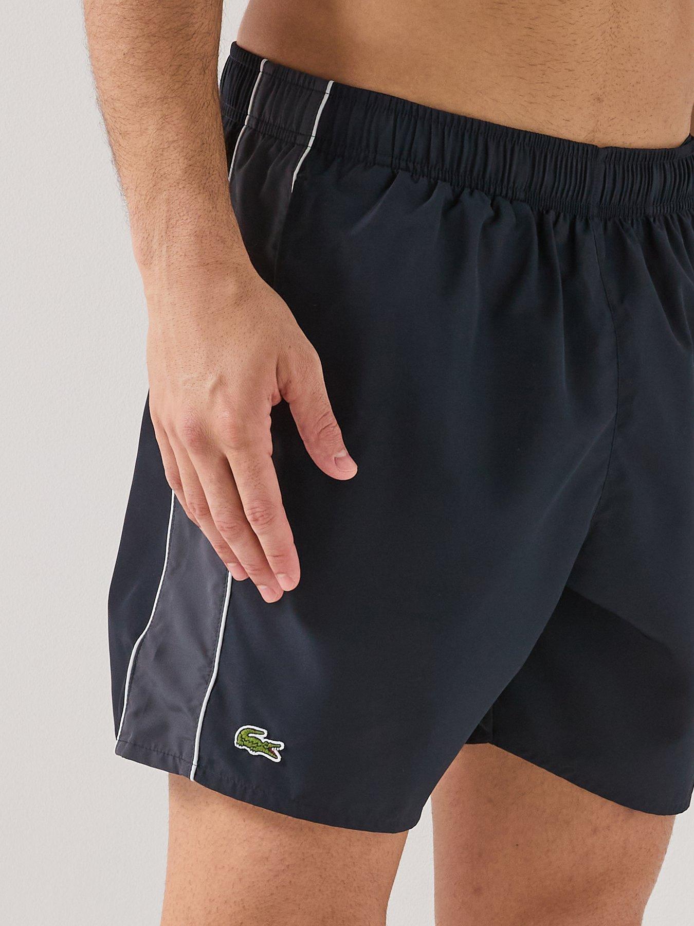 Image 4 of 5 of Lacoste Colour Block Swim Trunks - Black