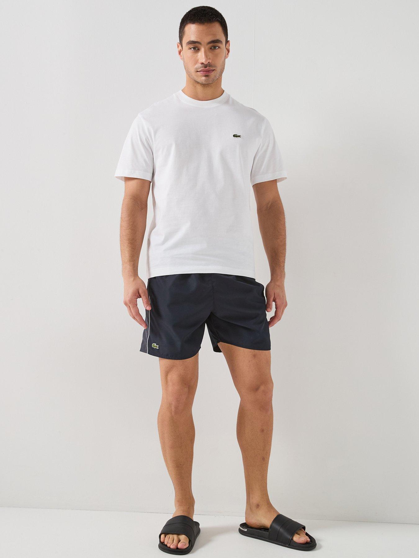 Image 5 of 5 of Lacoste Colour Block Swim Trunks - Black