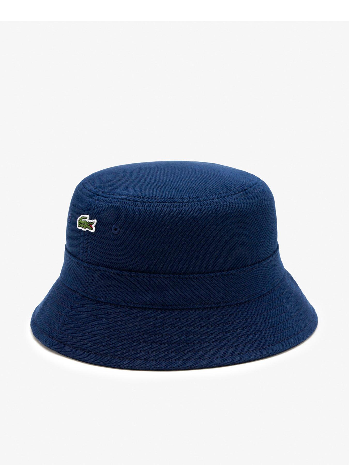 Image 1 of 3 of Lacoste Lacoste Pique Bucket Hat - Navy