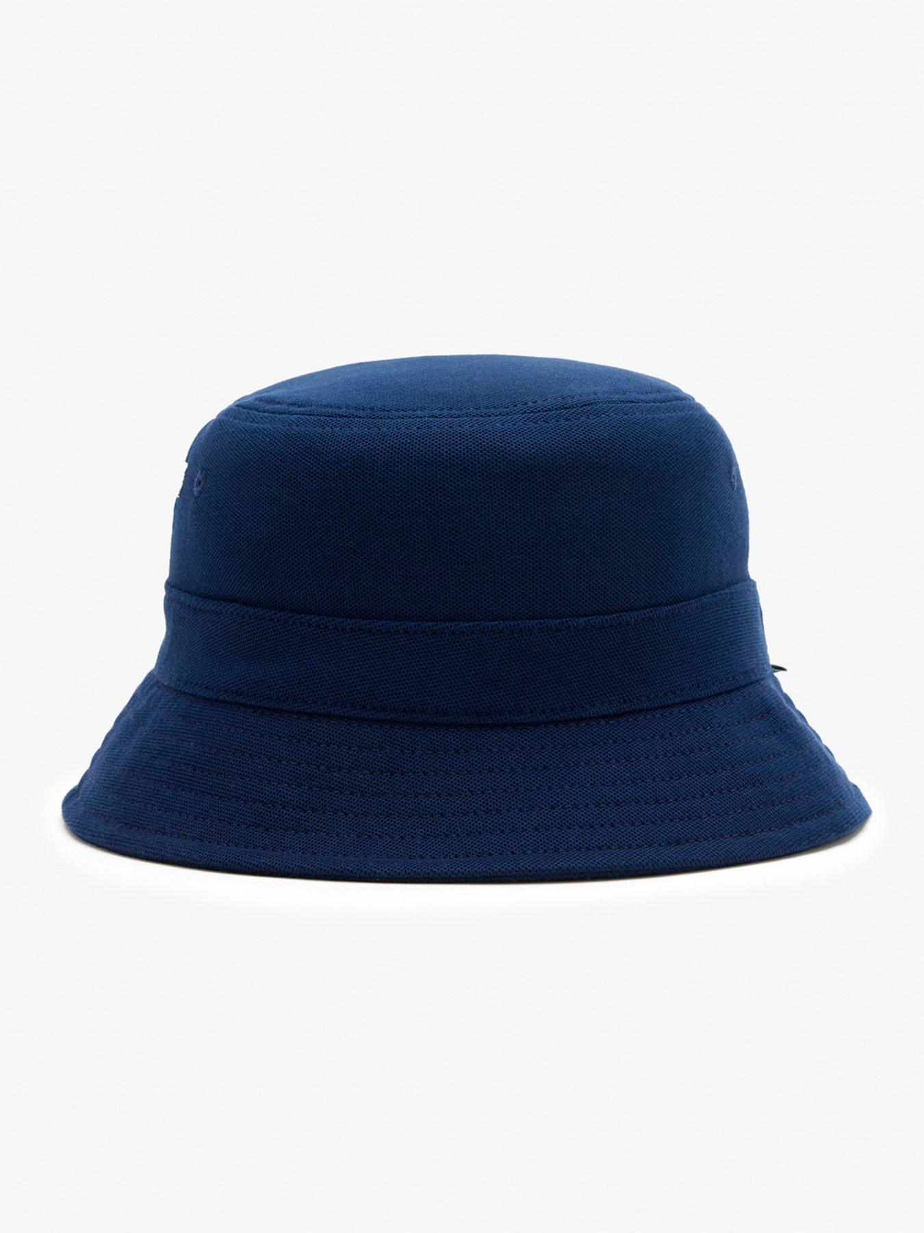 Image 2 of 3 of Lacoste Lacoste Pique Bucket Hat - Navy