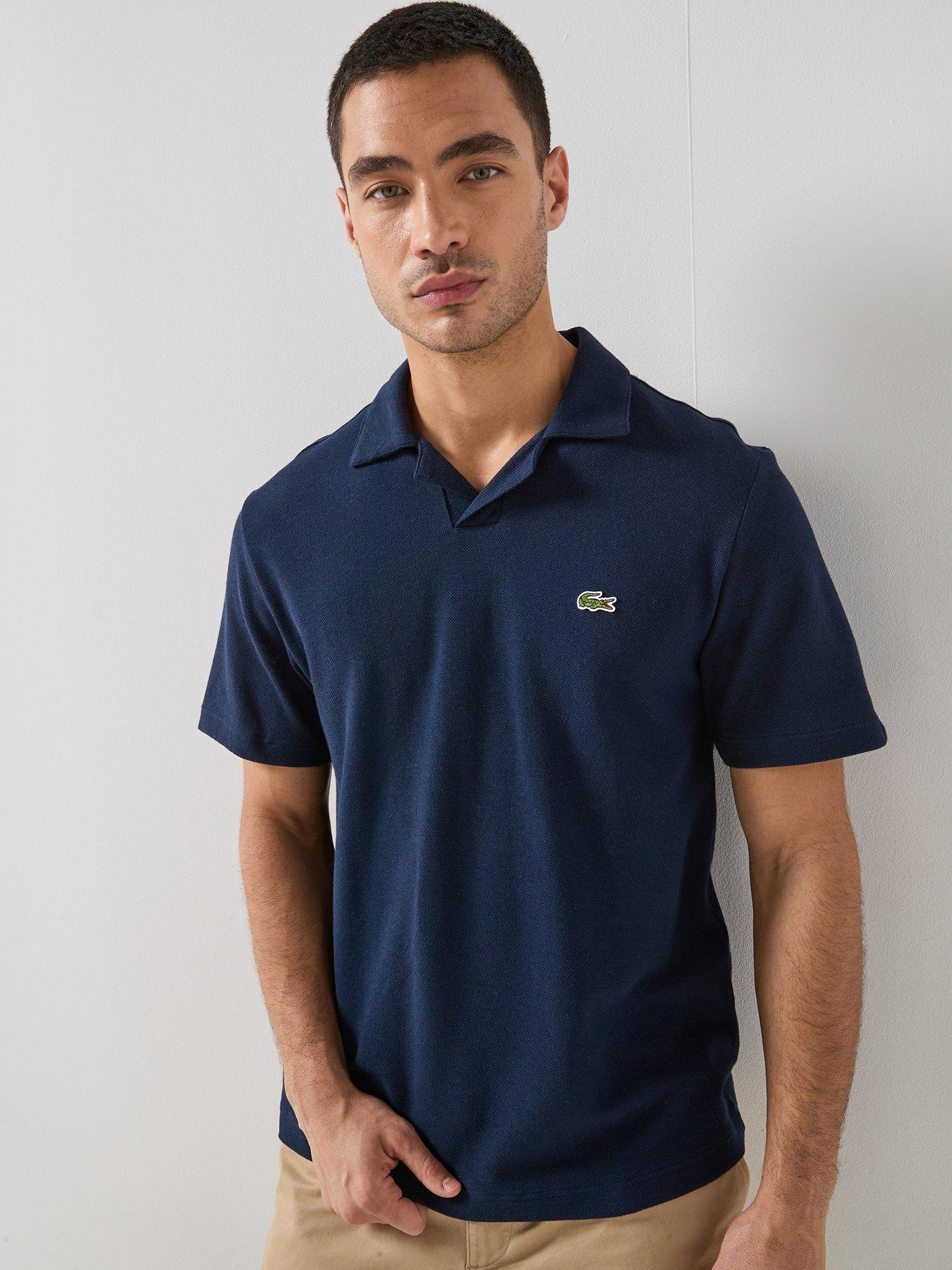 Lacoste Classic Fit Open Neck Polo Shirt - Navy