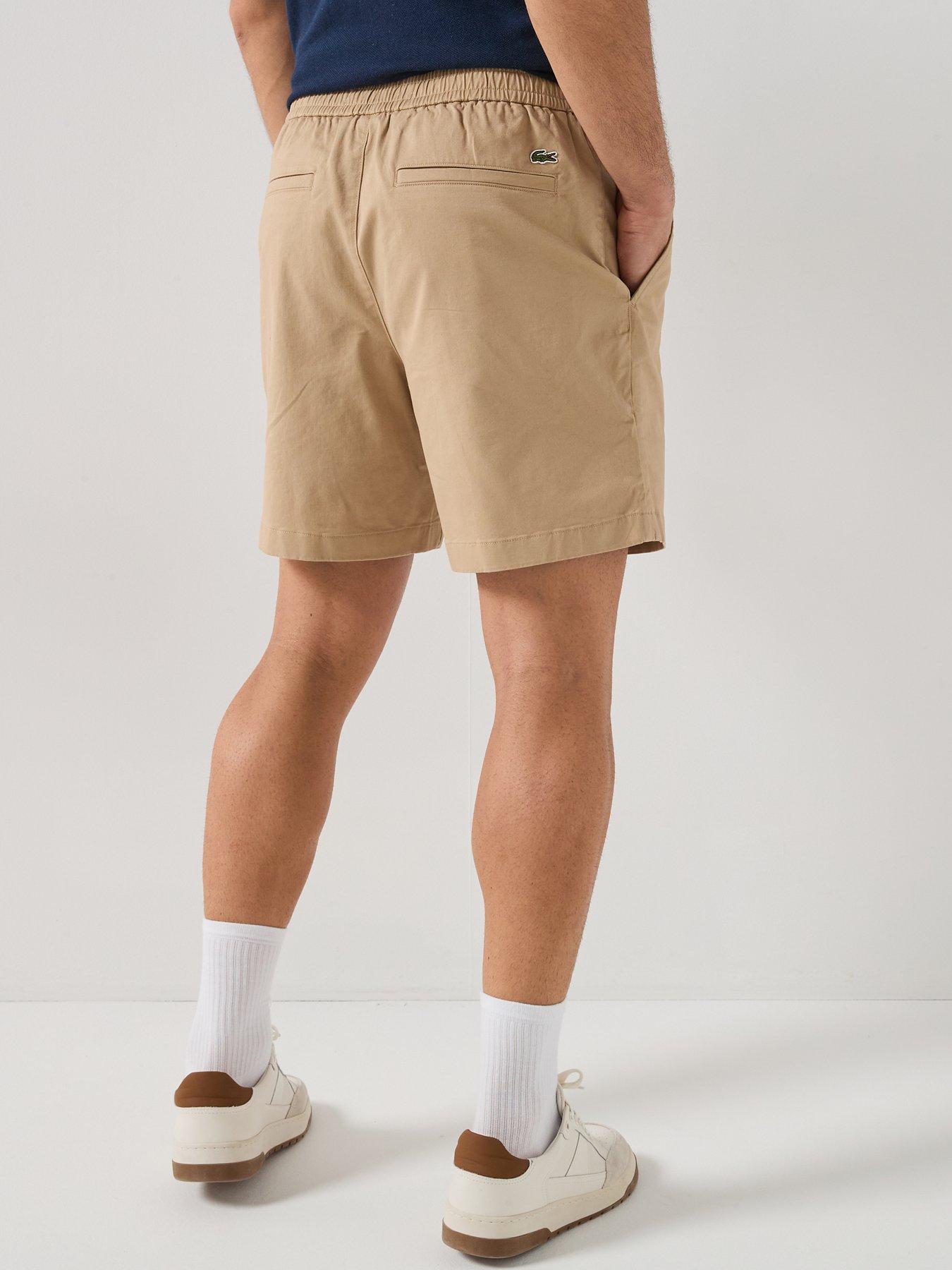 Image 2 of 5 of Lacoste Lightweight Cotton Poplin Bermuda Chino Shorts - Brown