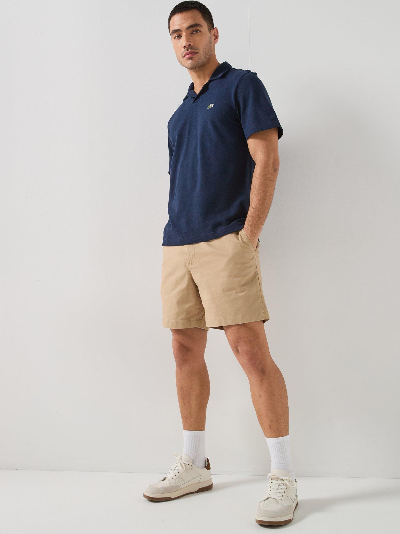 Image 5 of 5 of Lacoste Lightweight Cotton Poplin Bermuda Chino Shorts - Brown