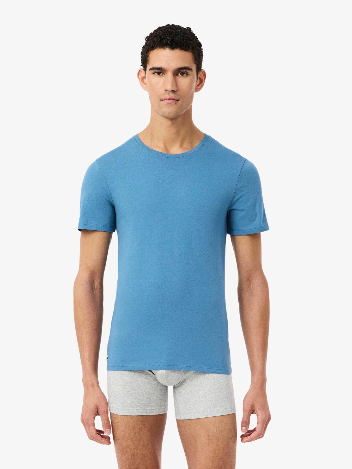Image 2 of 5 of Lacoste Lacoste 3-pack Cotton Crew Neck T-shirts- Multi