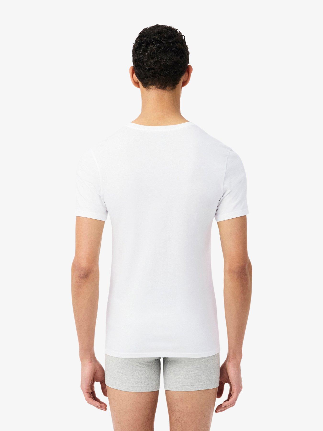 Image 3 of 5 of Lacoste Lacoste 3-pack Cotton Crew Neck T-shirts- Multi