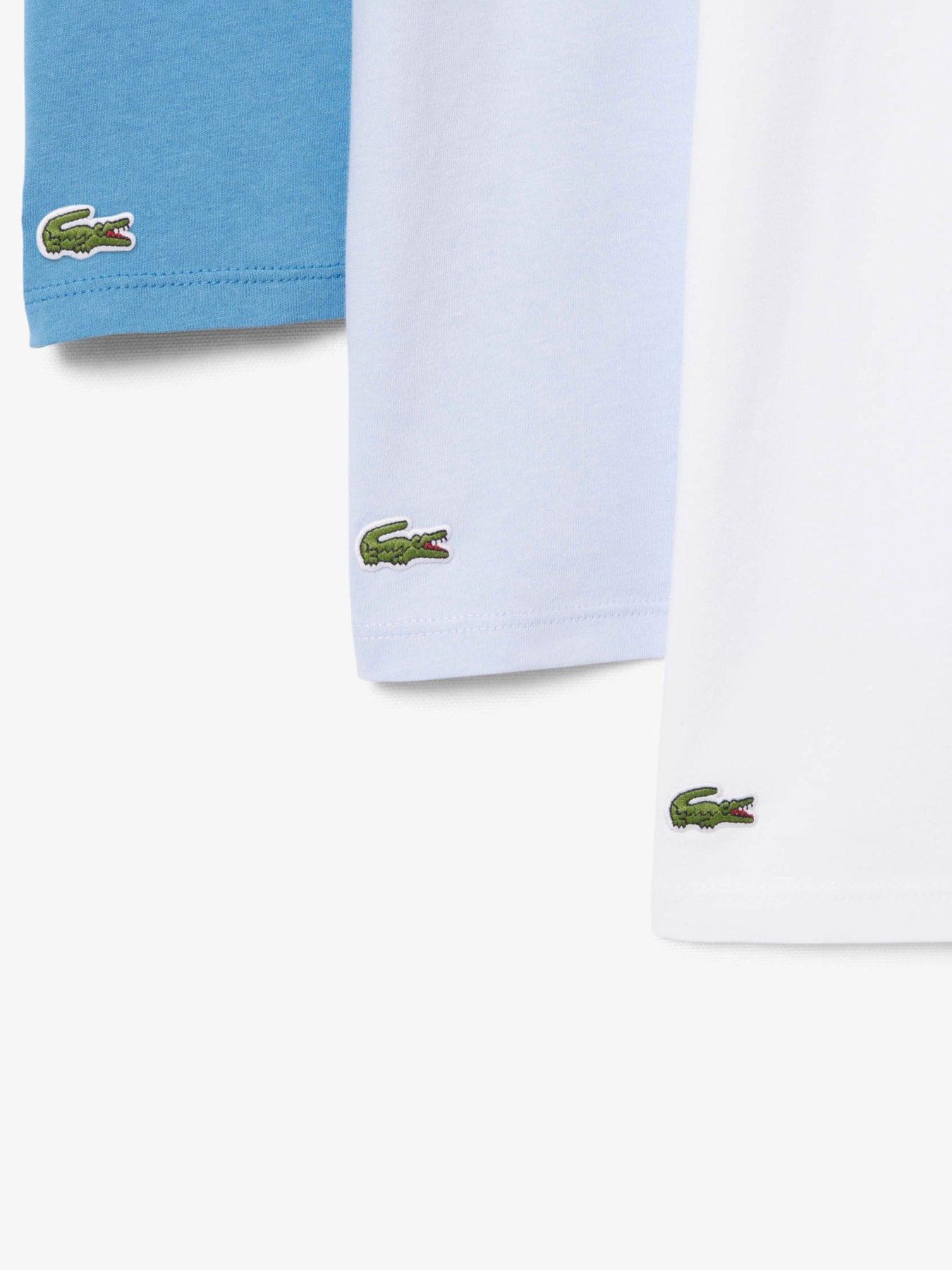 Image 4 of 5 of Lacoste Lacoste 3-pack Cotton Crew Neck T-shirts- Multi