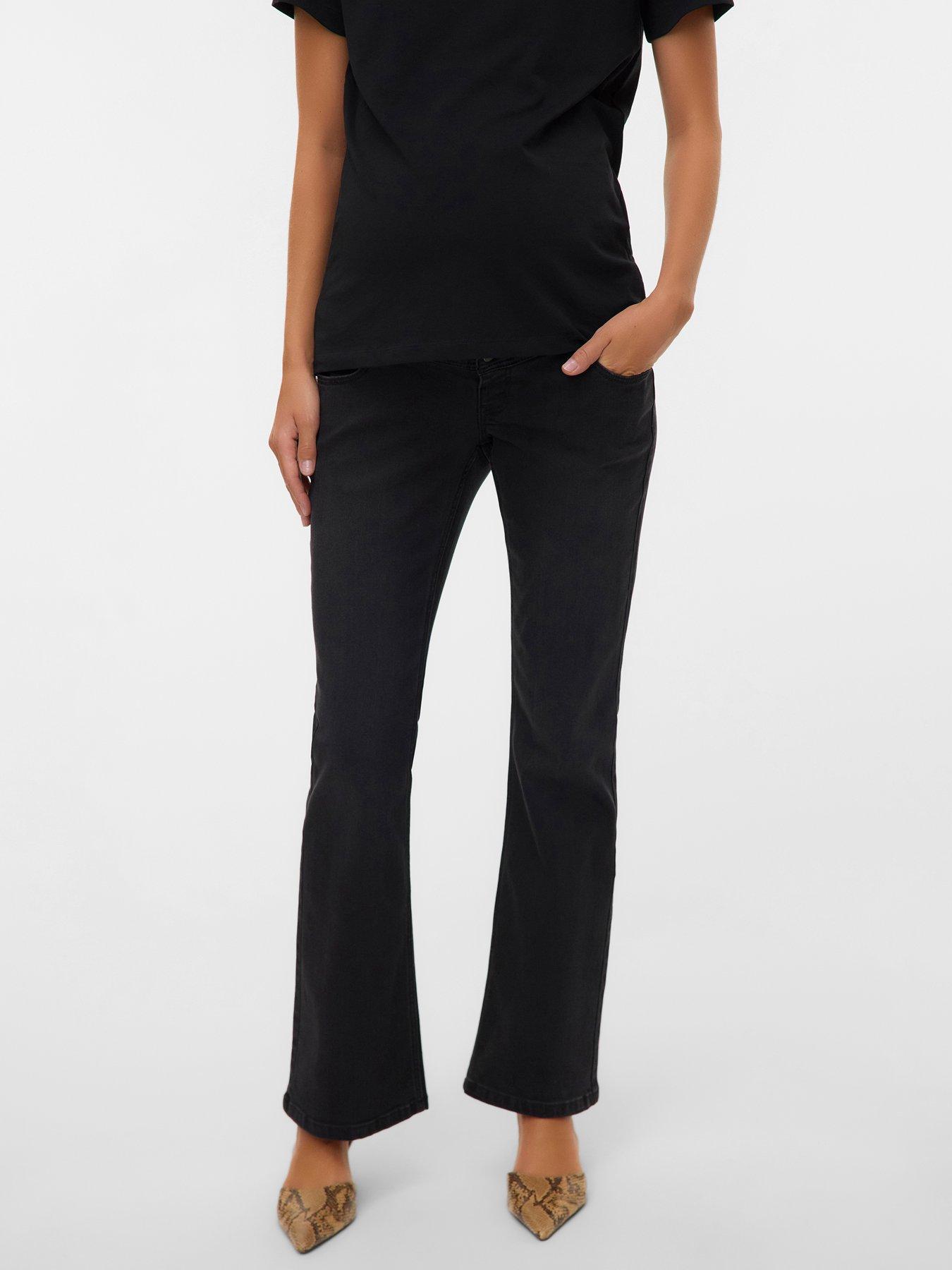 Mamalicious: Flared Jeans - Black