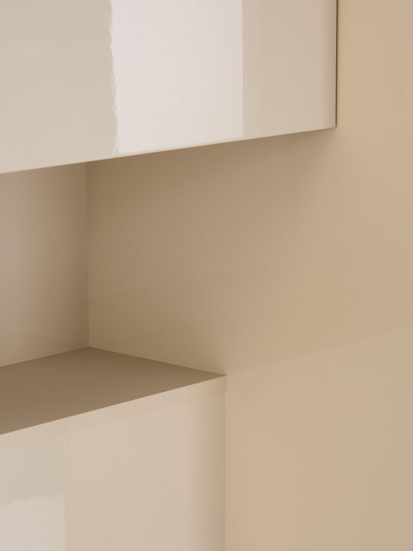 Image 7 of 7 of Very Home Layton Gloss Overbed Unit - Oatmeal