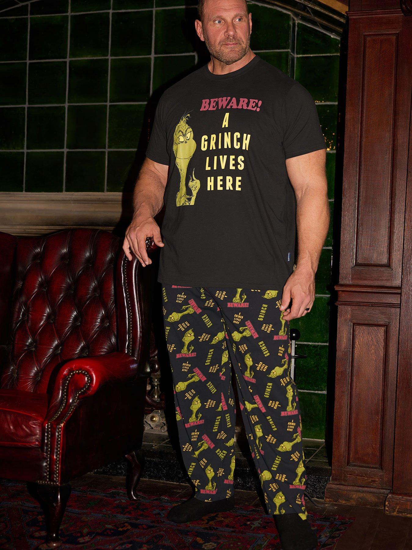 BadRhino Grinch Jersey Pyjama Set - Black