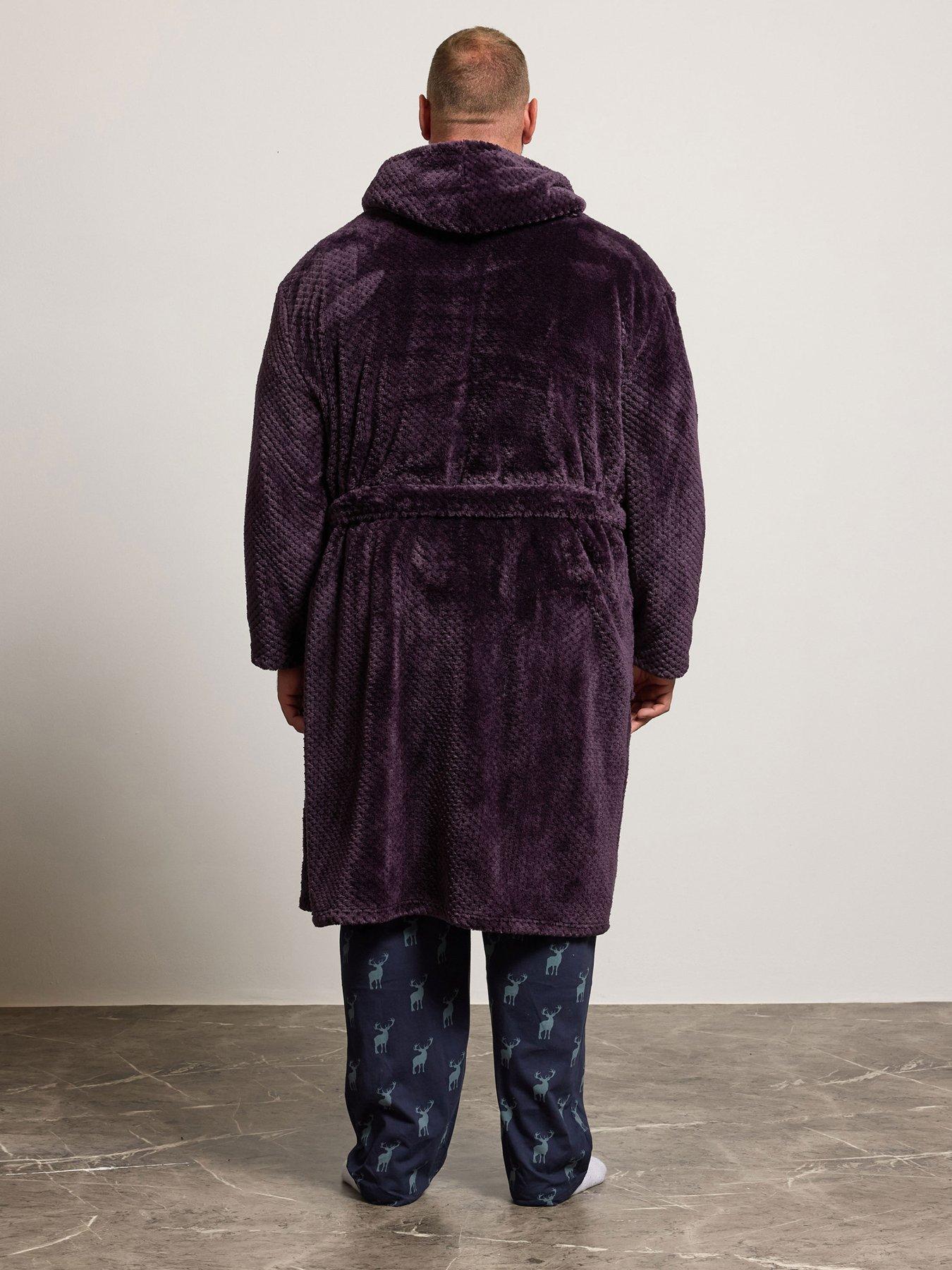Image 2 of 5 of BadRhino Textured Hooded Robe - Red