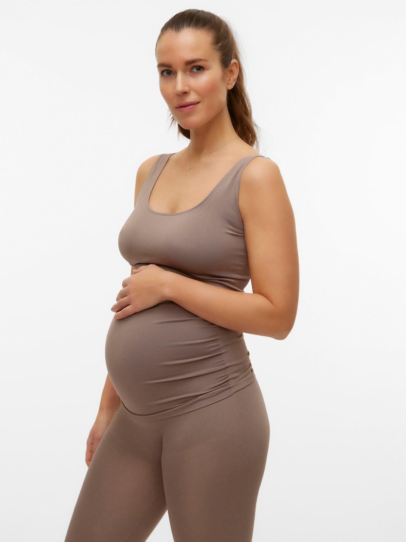 Mamalicious Maternity Tank Top - Beige
